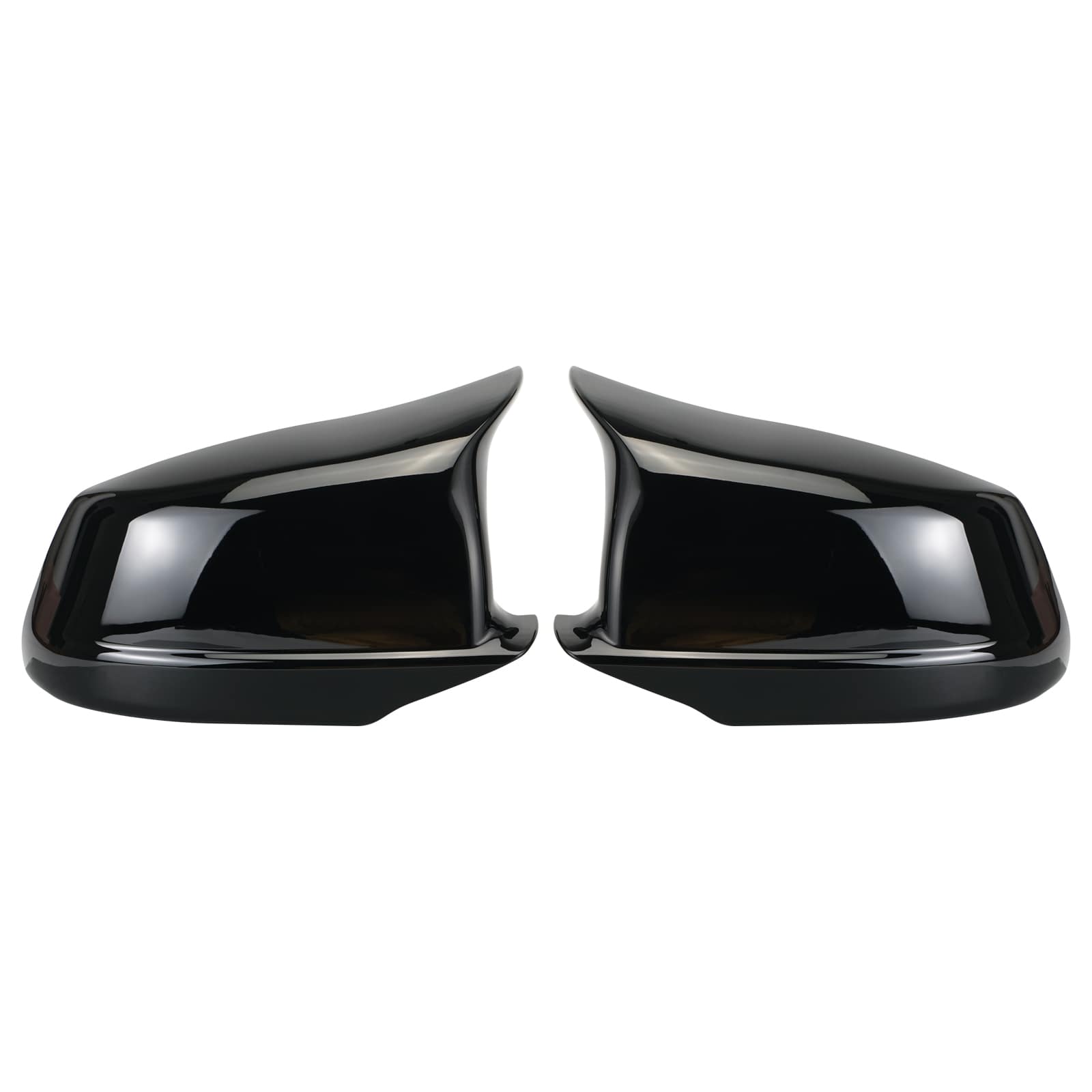 2PCS M-Style Side Mirror Cover Cap Replace For BMW 5 Series F10 F11 Pre-LCI