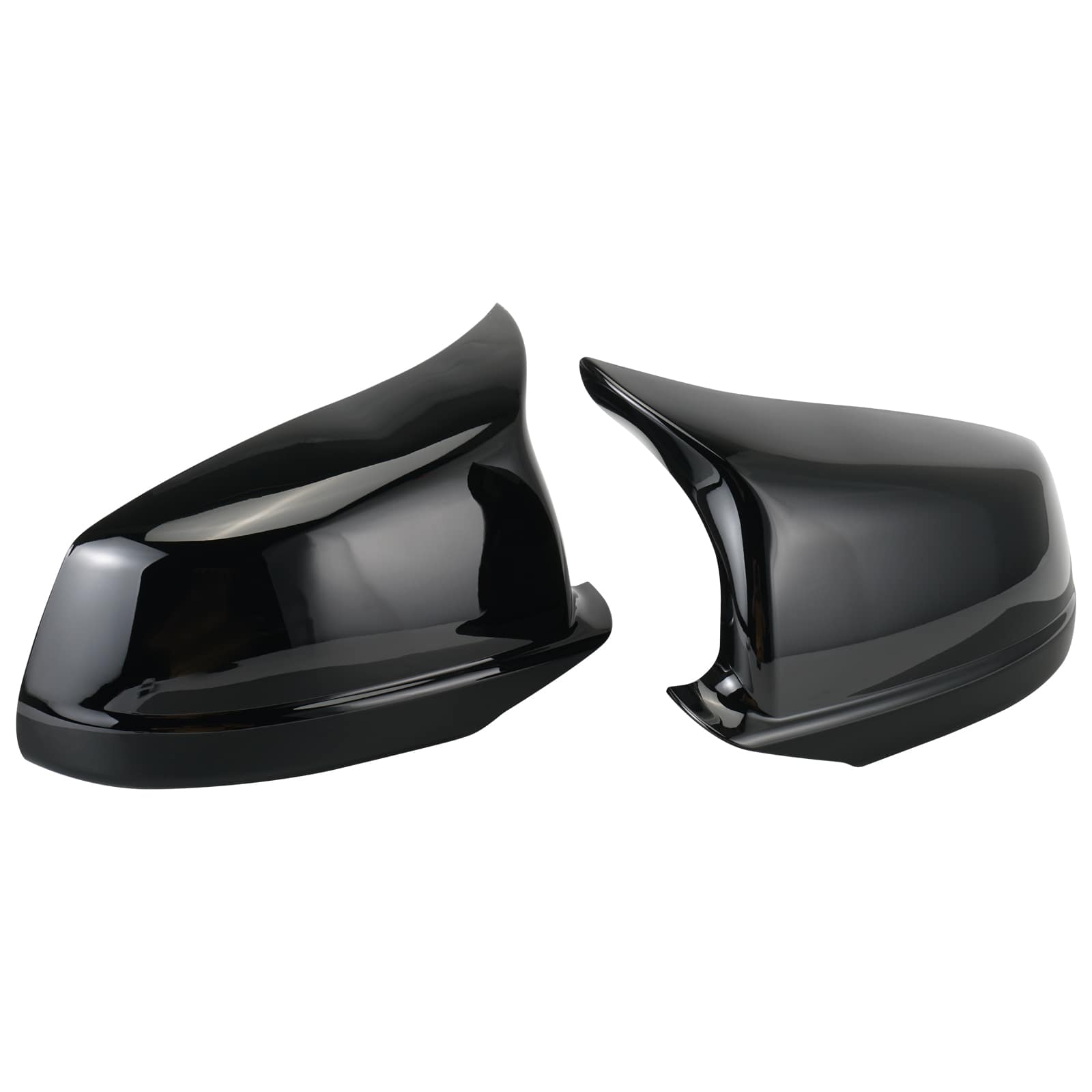 2PCS M-Style Side Mirror Cover Cap Replace For BMW 5 Series F10 F11 Pre-LCI