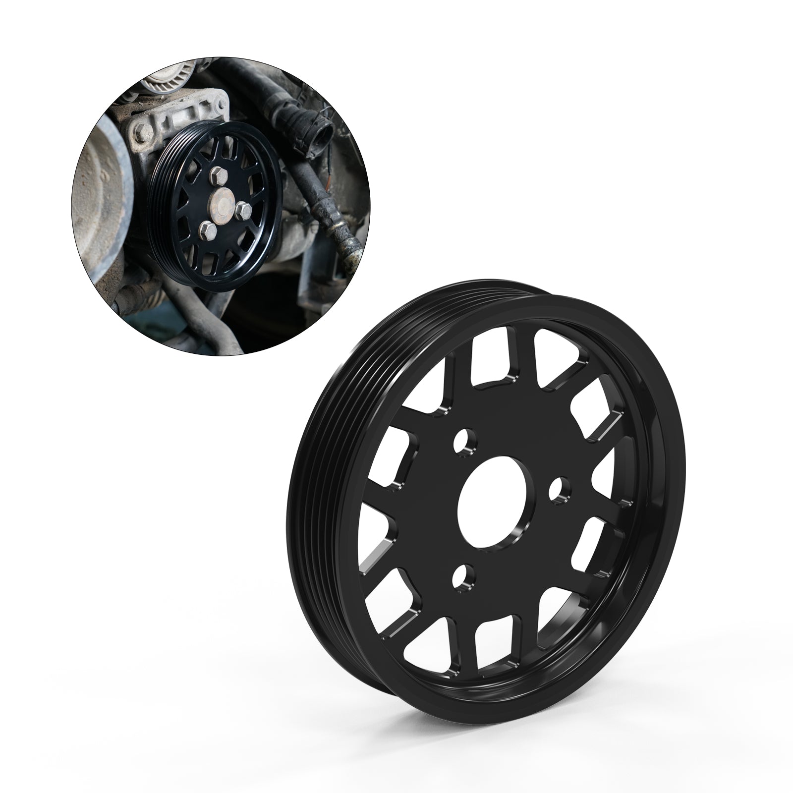 Billet Aluminum Power Steering Pulley For BMW E36/E46/Z3 M52 M54 Engine