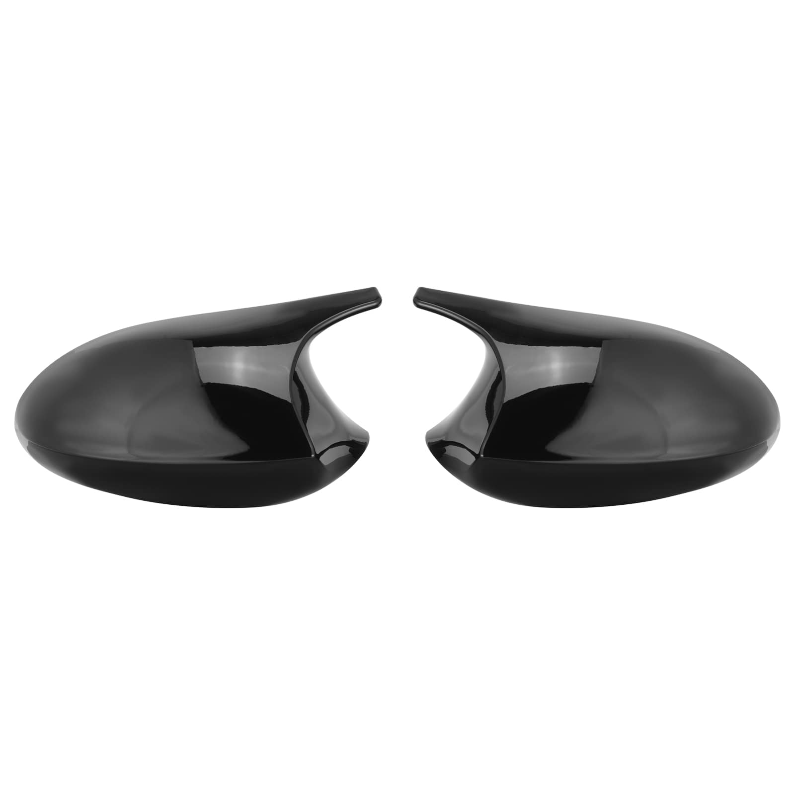2PCS M-Style Glossy Black Side Mirror Cover Cap For BMW E90 / E91 Pre LCI 2005-2008
