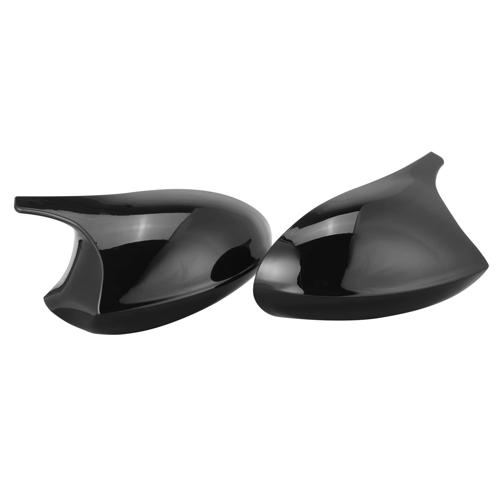 2PCS M-Style Glossy Black Side Mirror Cover Cap For BMW E90 / E91 Pre LCI 2005-2008