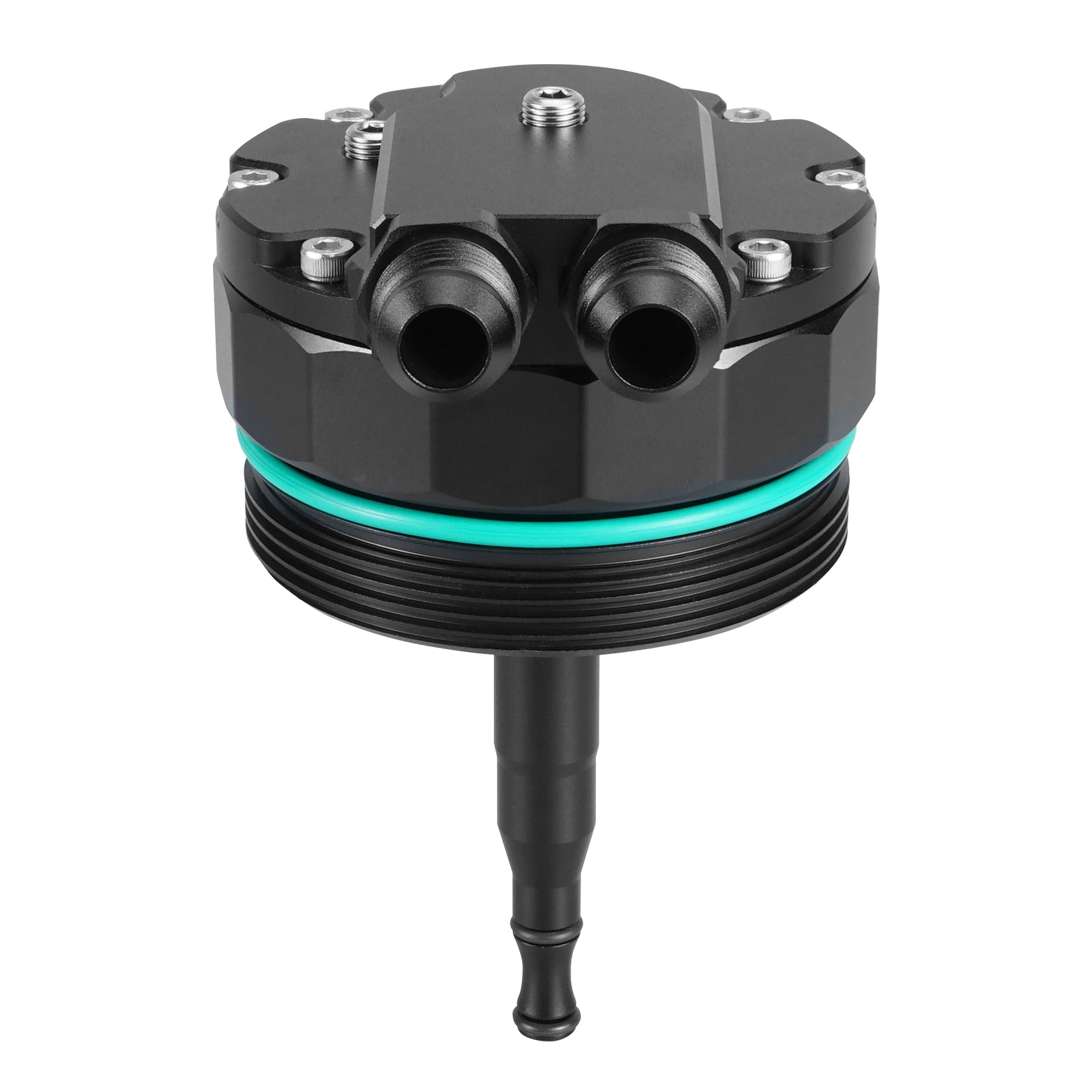 Oil Filter Lid Cap Cover with Oil Cooler Fittings and Sensor Ports For BMW M52/M54/M56