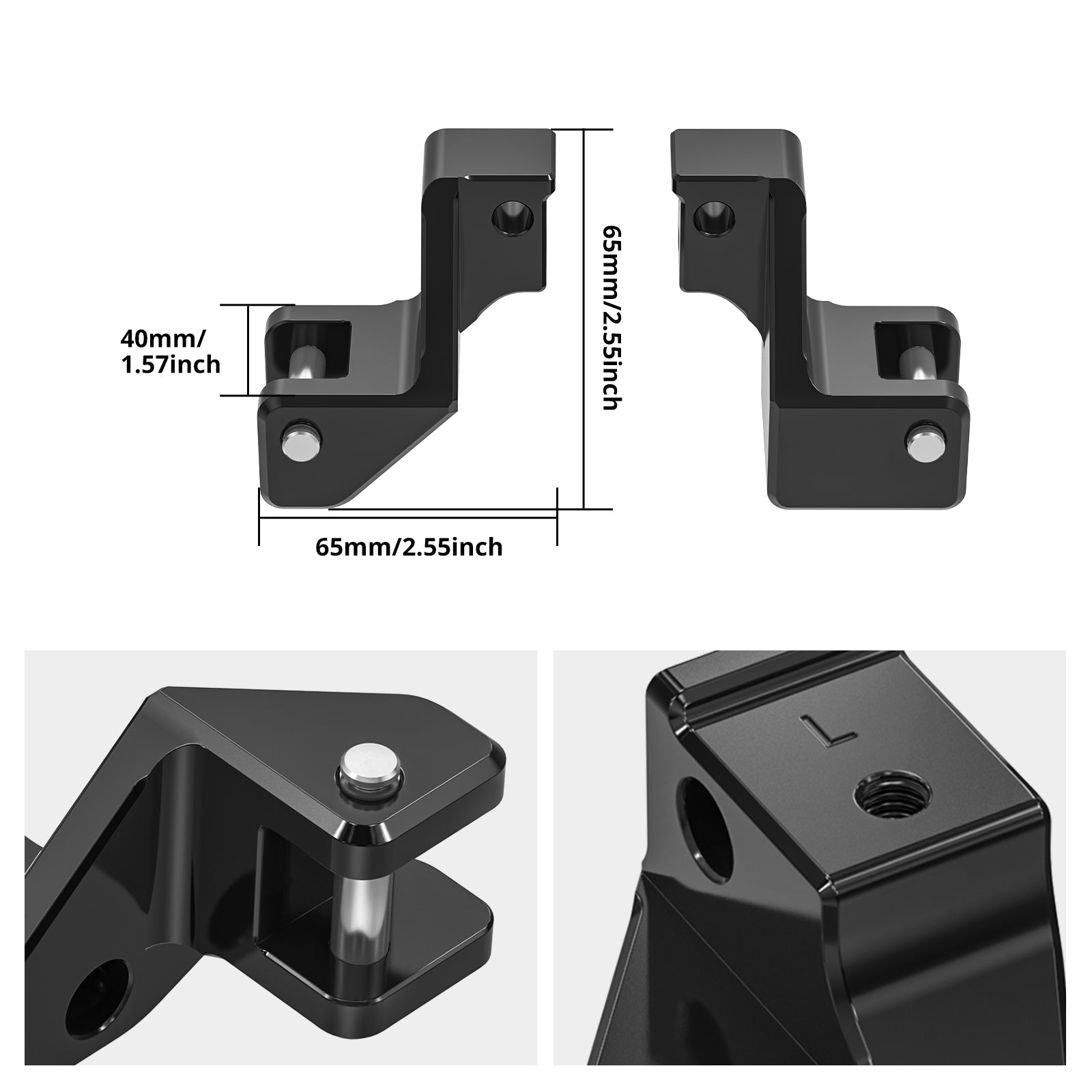 Passenger Footrest Lowering Kit For BMW R1250GS/R1250GS Adv 40mm Drop & 15mm Forward