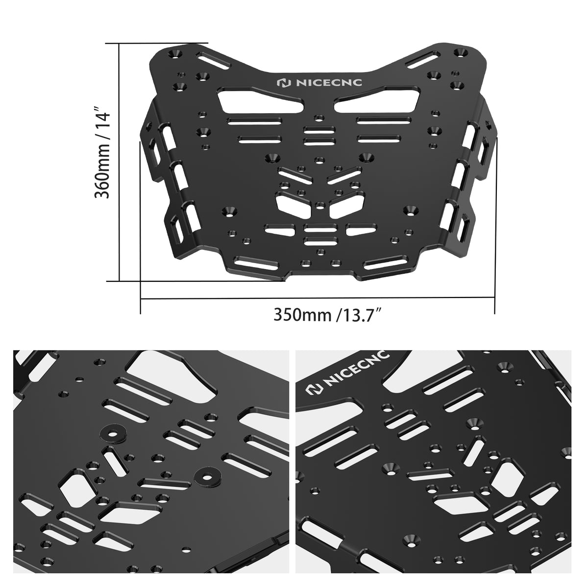 Enhanced Rear Luggage Rack Kit For BMW R1250GS 19-23 R1200GS 12-18