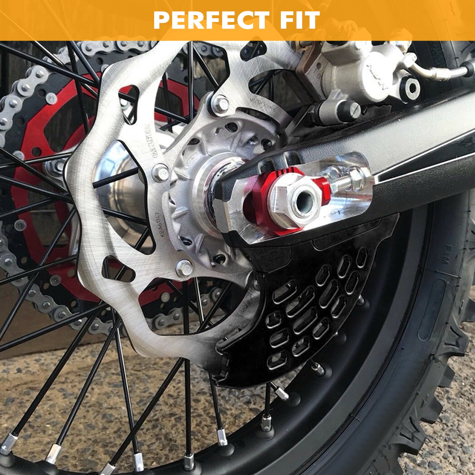 Beta Rear Brake Caliper Support Disc Guard