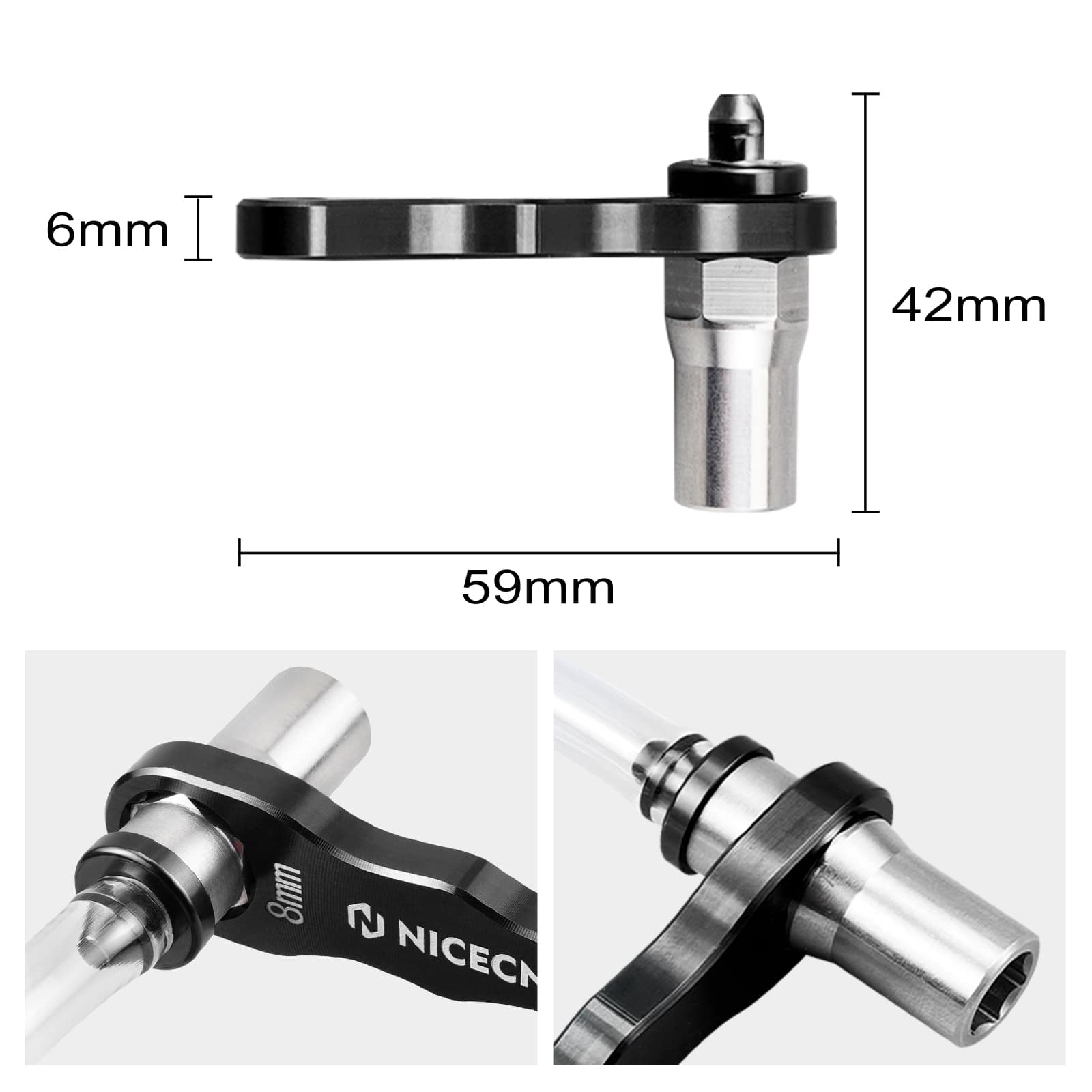 Hydraulic Brake & Clutch Bleeder Tool For 8mm Bleeder