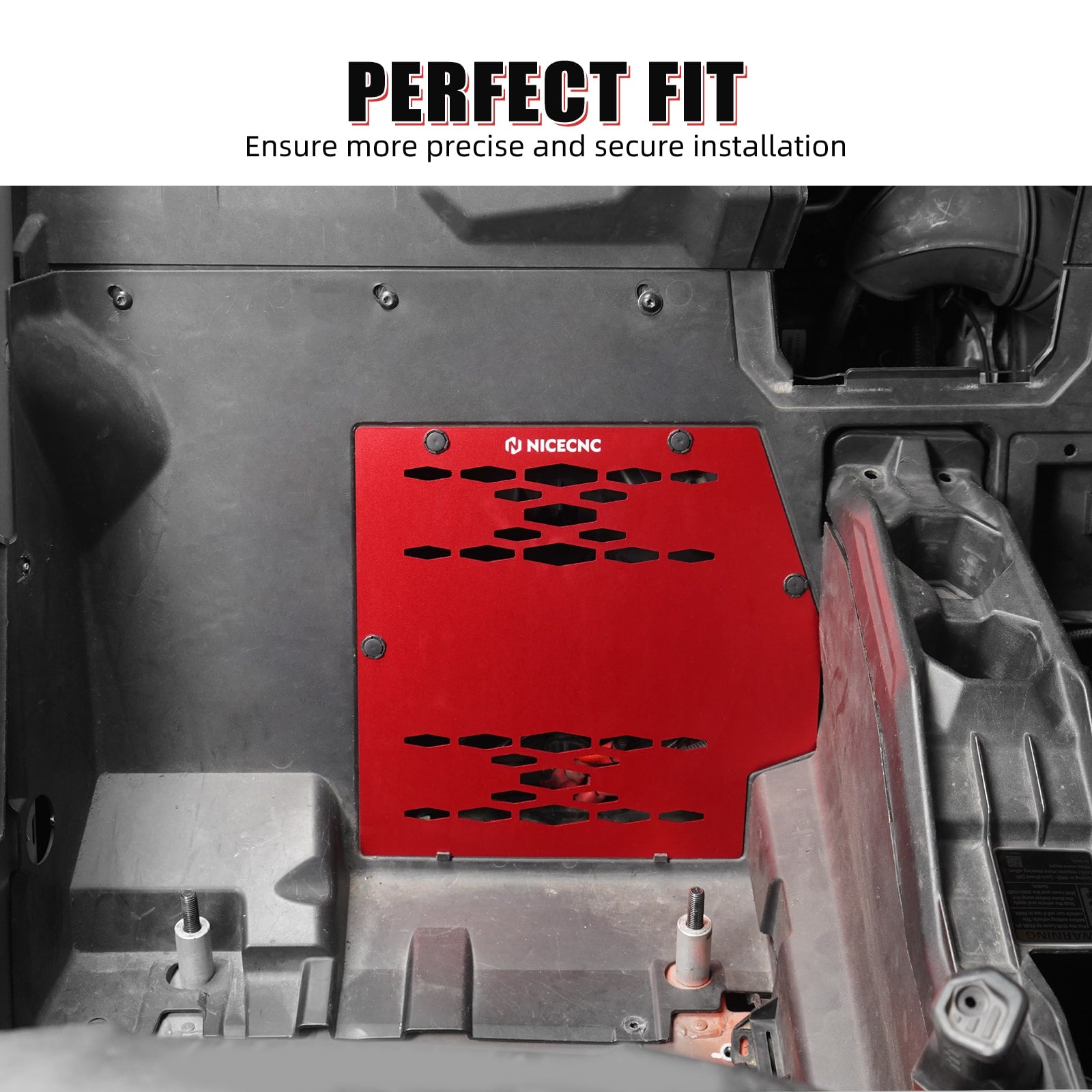 Upgraded UTV Battery & ECU Cover Guard Plate For Can Am Maverick X3