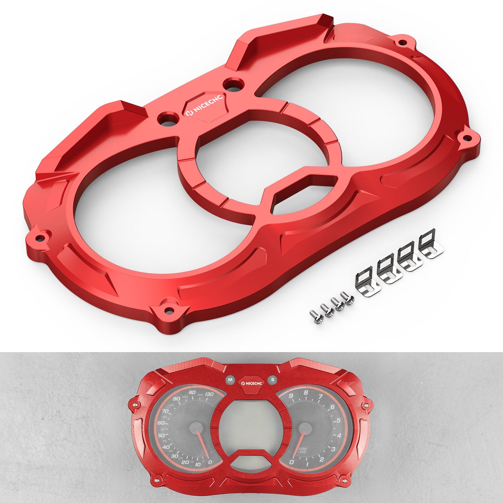 カナメページ Can-Am X3 Maverick UTV Dash Bezel Dash Gauge Cover Panel Trim
