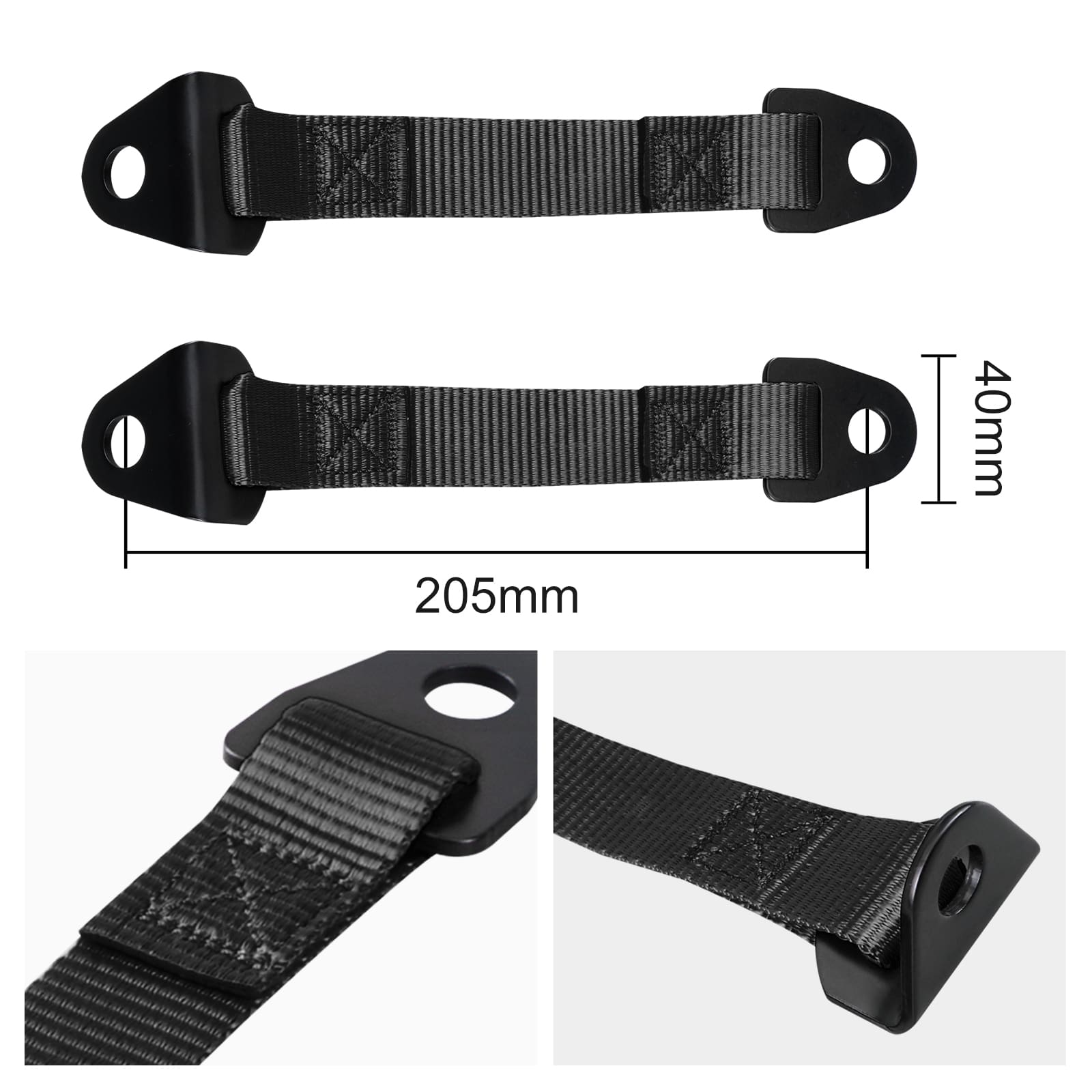 Left + Right UTV Door Limiter Check Limiting Straps Belts Kit For Can-Am X3
