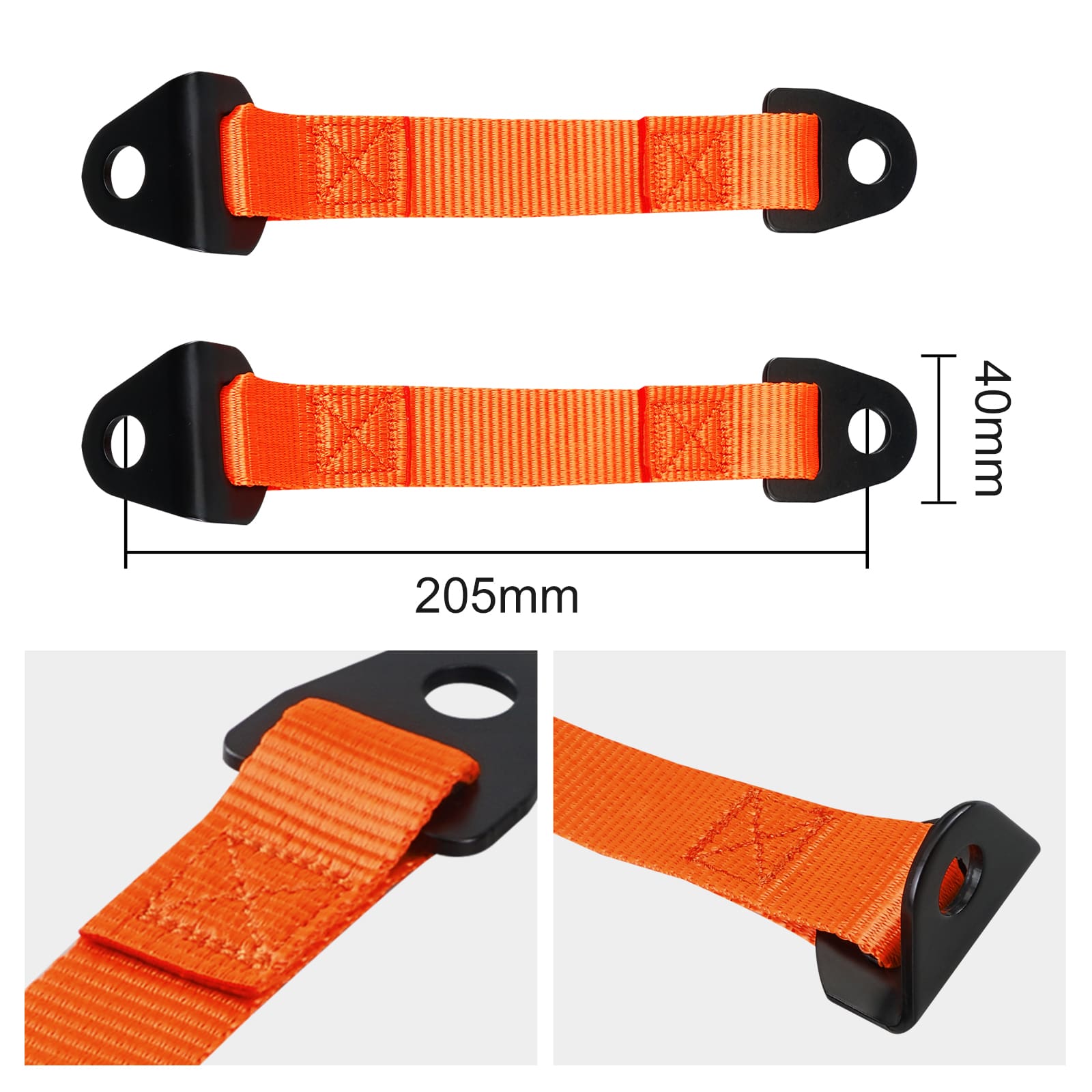 Left + Right UTV Door Limiter Check Limiting Straps Belts Kit For Can-Am X3
