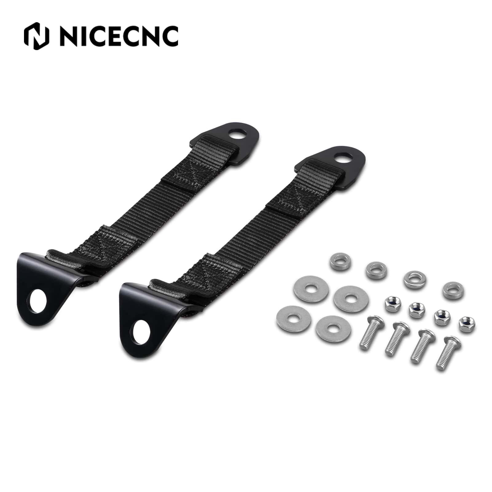 Left + Right UTV Door Limiter Check Limiting Straps Belts Kit For Can-Am X3