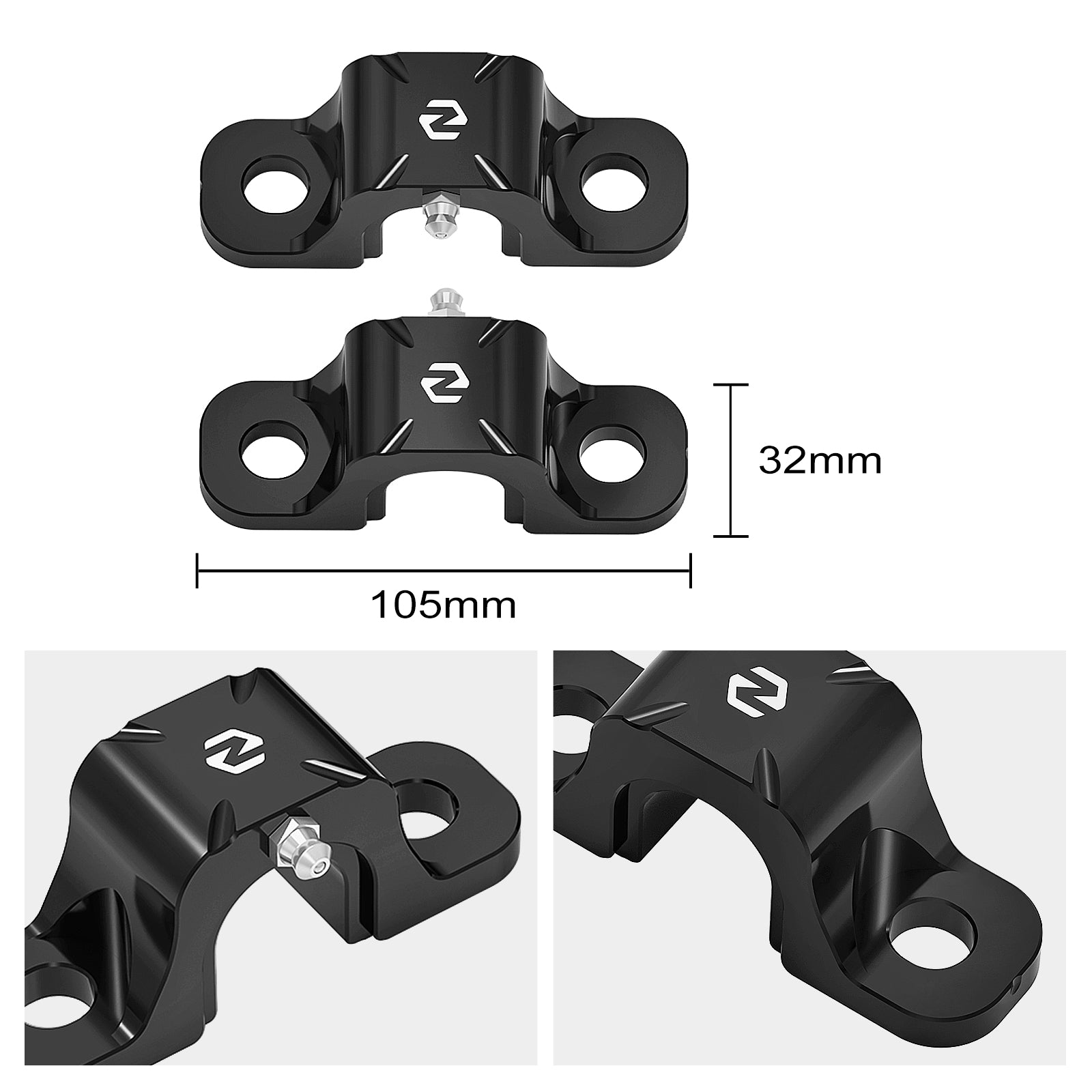 Pair Front Sway Stabilizer Bar Mounting Brackets Clamps For Can-Am X3 TURBO 2017-2023