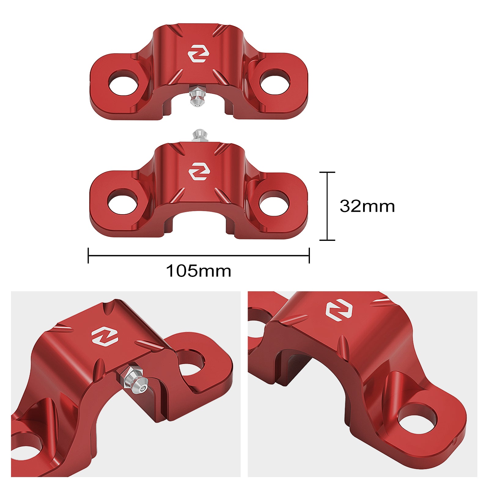 Pair Front Sway Stabilizer Bar Mounting Brackets Clamps For Can-Am X3 TURBO 2017-2023