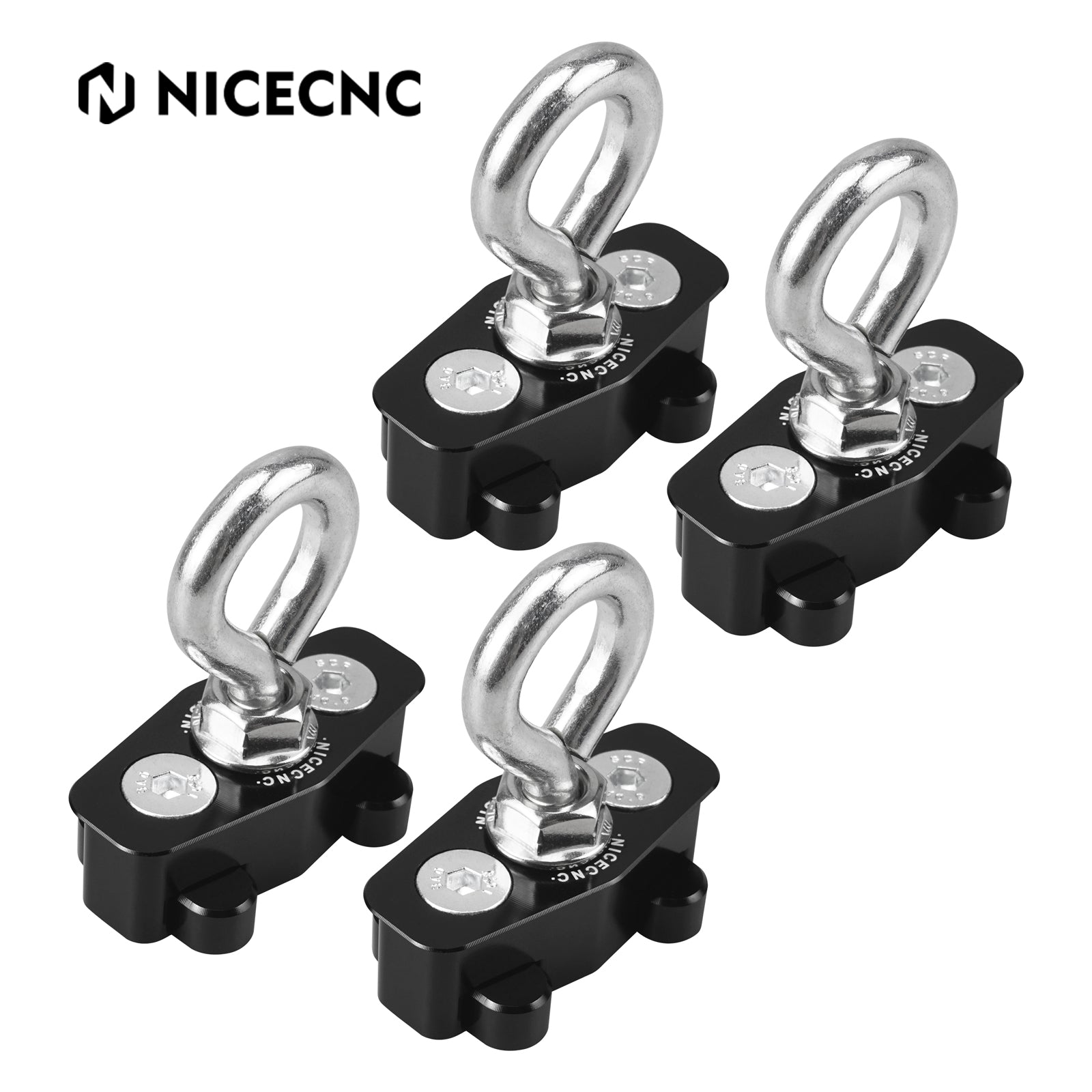 UTV Lock Tie Down LinQ Anchors Cargo Hook Mount Kit For Can Am Maverick X3