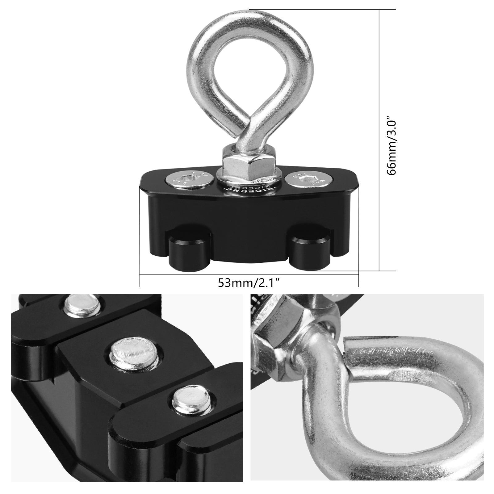 UTV Lock Tie Down LinQ Anchors Cargo Hook Mount Kit For Can-Am Maverick X3