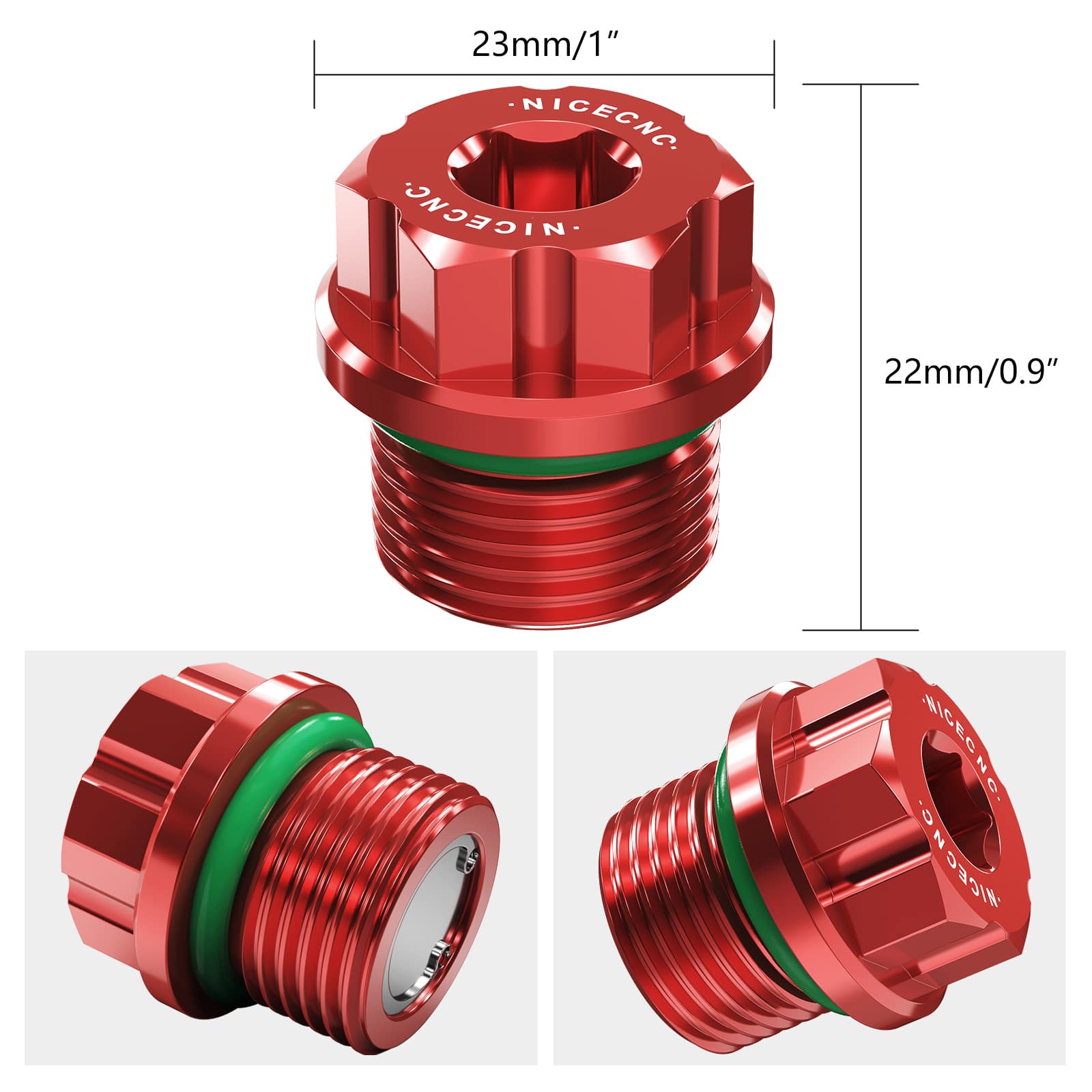 UTV Front Rear Differential Magnetic Oil Fill Plug For Can-Am X3 Defender HD10
