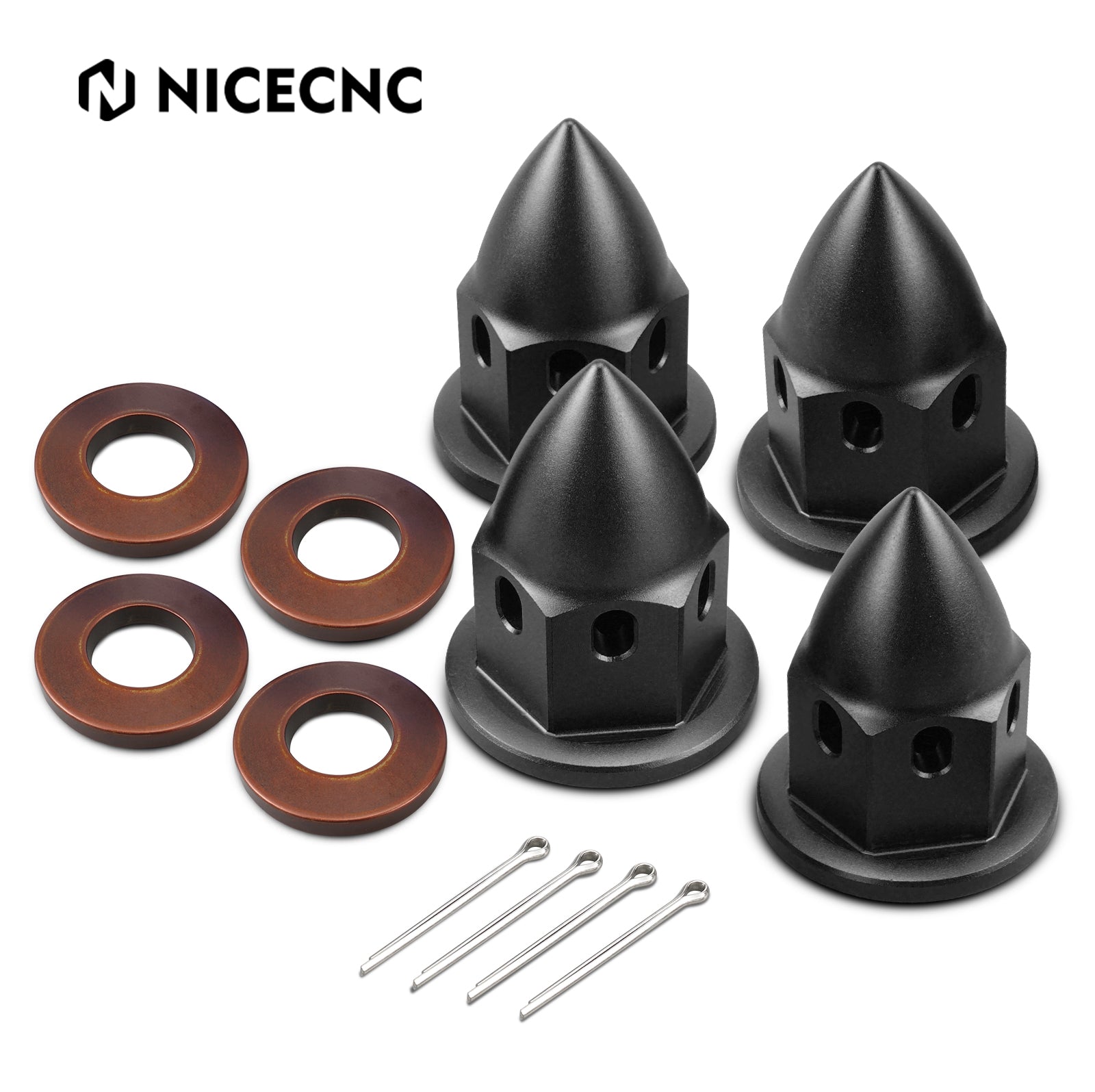 UTV M20 Wheel Hub Cap Castle Nuts Kit For Can-Am X3 Maverick Trail Traxter