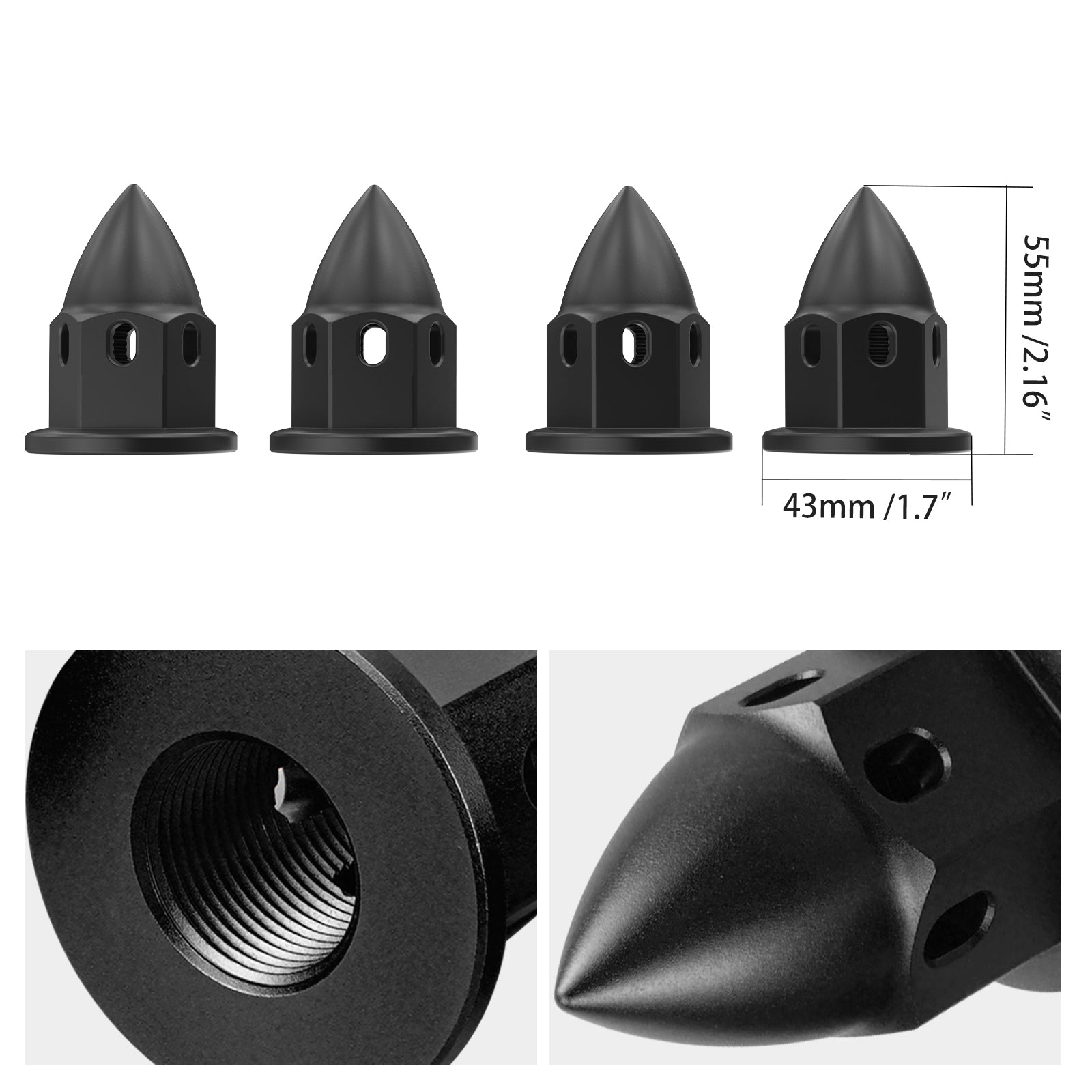 Can-Am X3 Maverick Trail Traxter Wheel Hub Cap Castle Nuts Kit