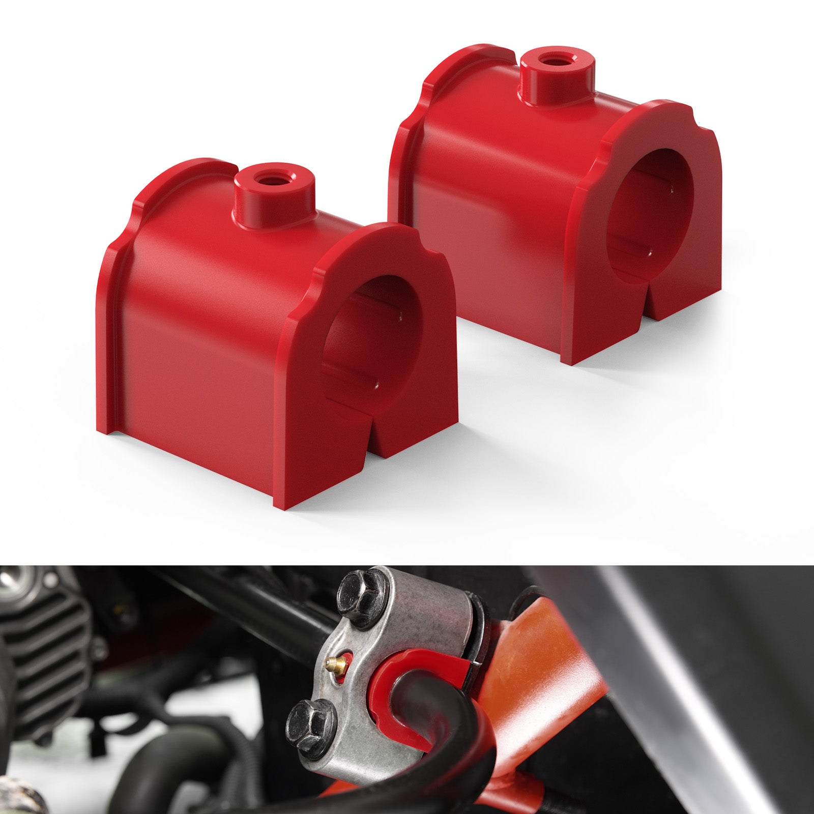 UTV Rear Anti-Roll Sway Stabilizer Bar Bushing Kit For Can-Am X3 2017-2024