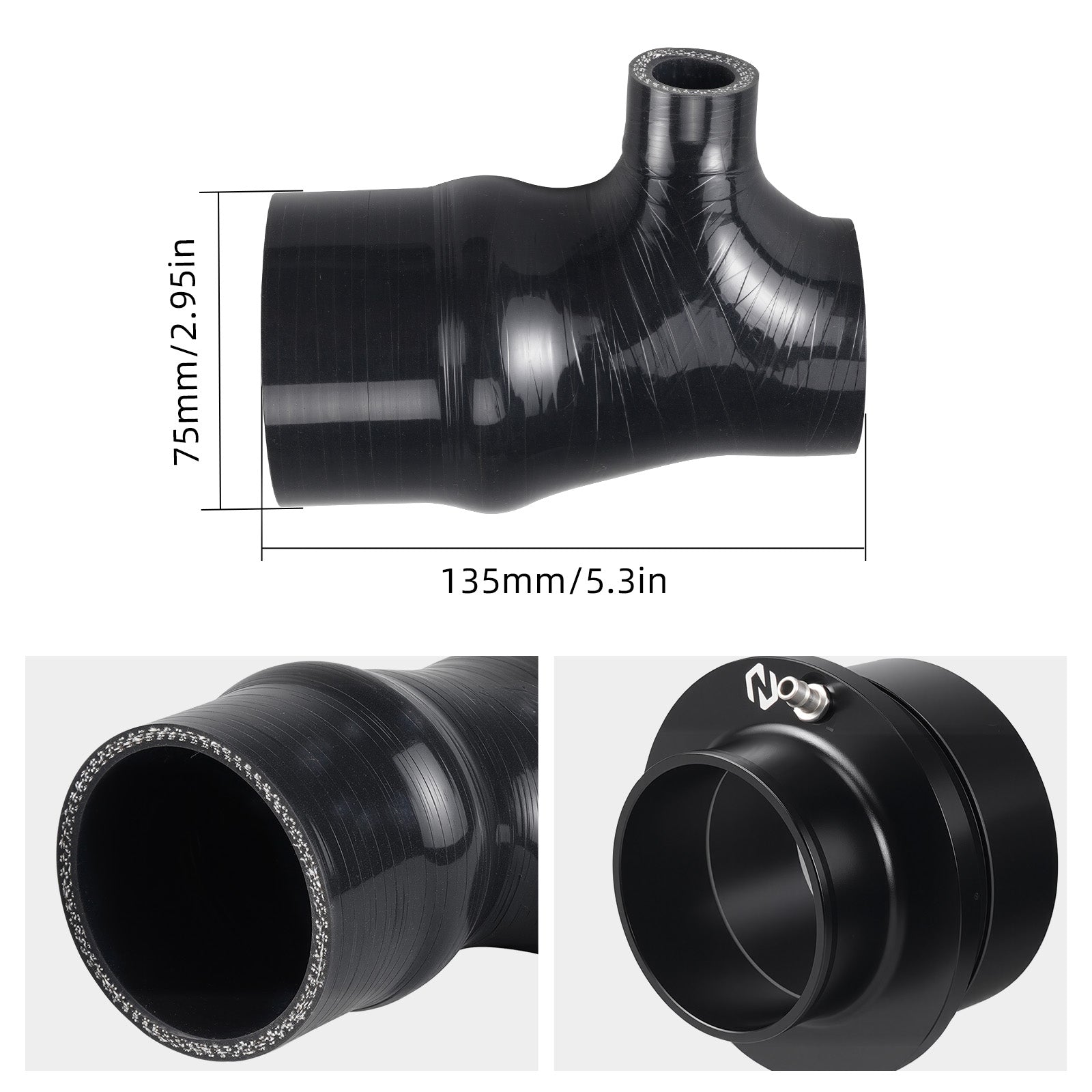 UTV Silicone Intake Hose Kit For Can-Am X3 Turbo 2017-2019