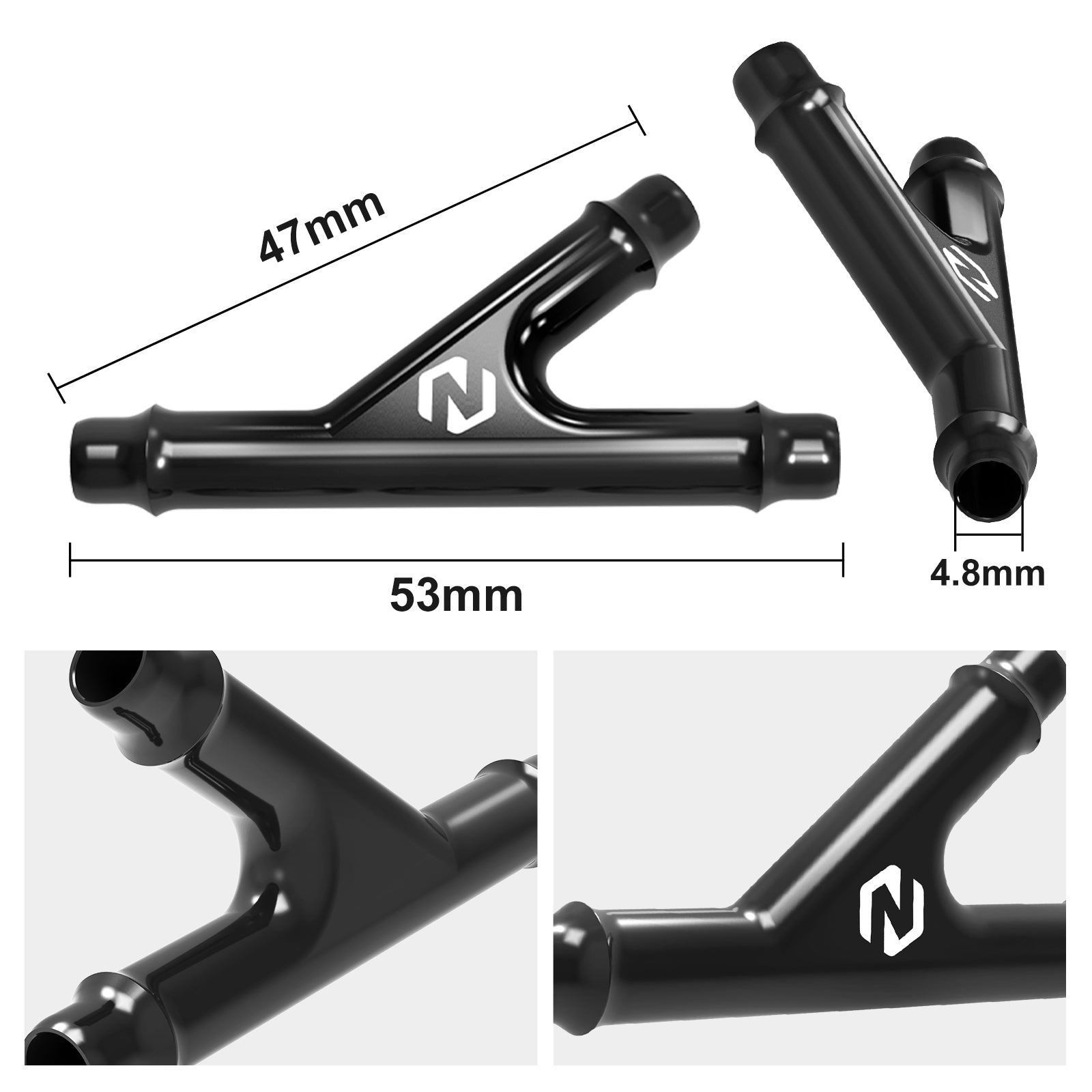 UTV Coolant Pipe Connector Y-Fitting  For Can-Am X3 Defender HD10 Commander 1000