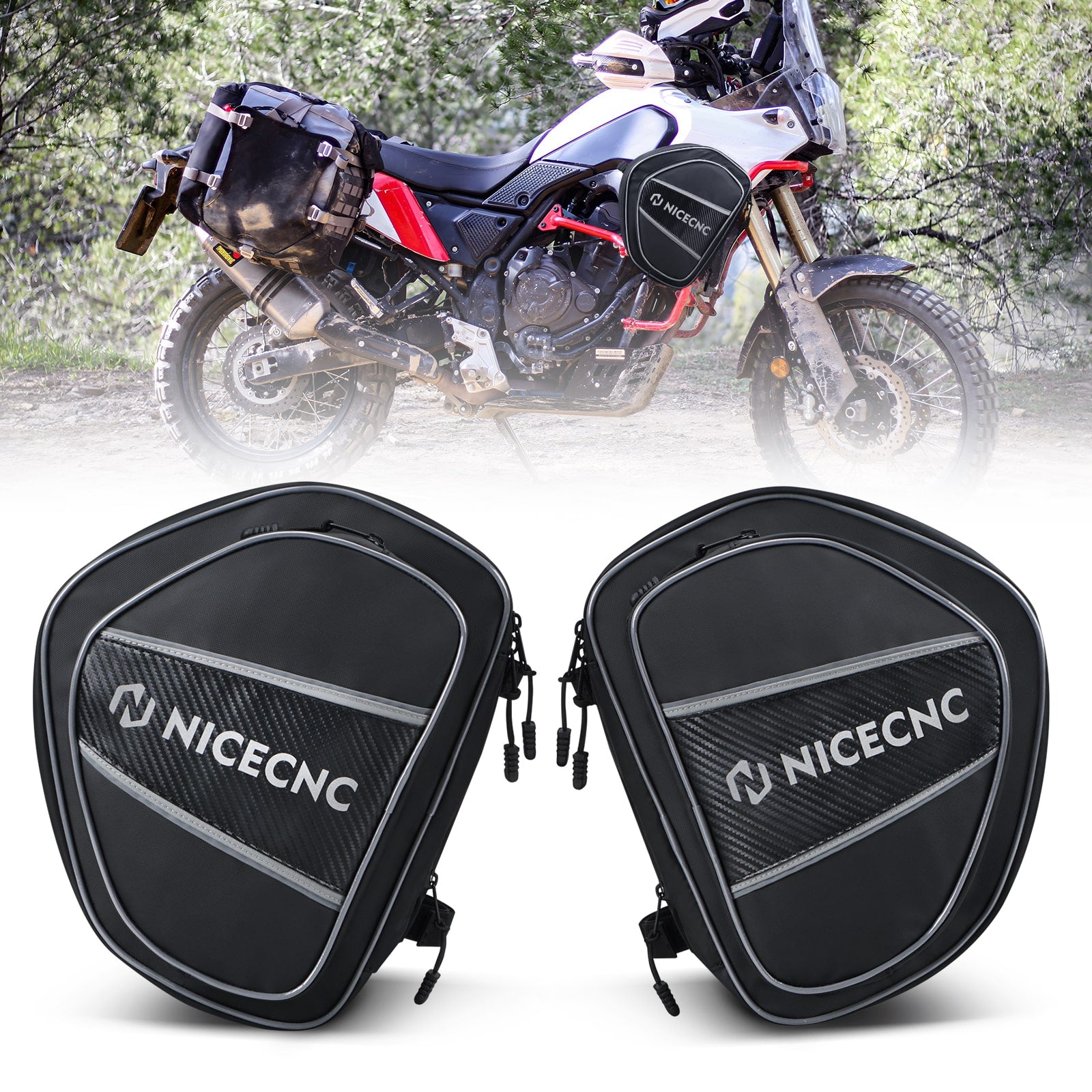 Pair Motorcycle Crash Bars Bags For Yamaha Tenere 700 XTZ 700 19-24
