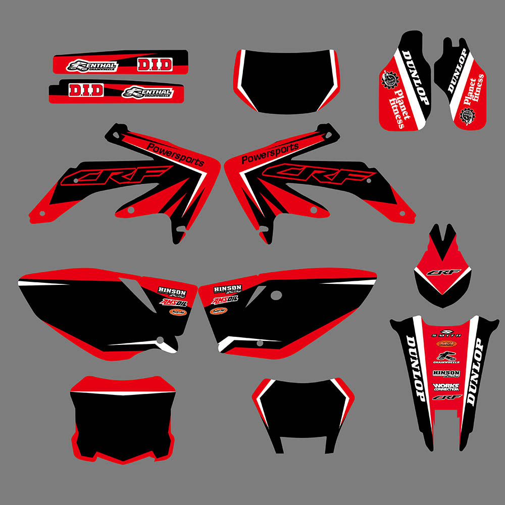 Motorcycle Full Graphic Background Decal Sticker for Honda CRF450X 2005-2016