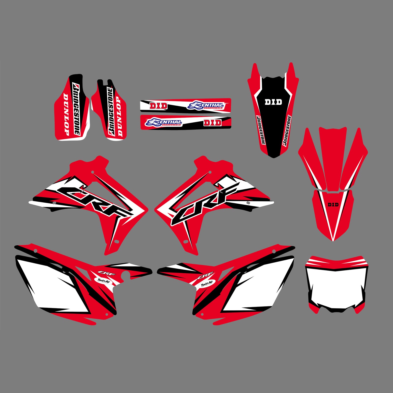 Full Graphics Decal Sticker for Honda CRF250 R 14-17 CRF450 R 13-16