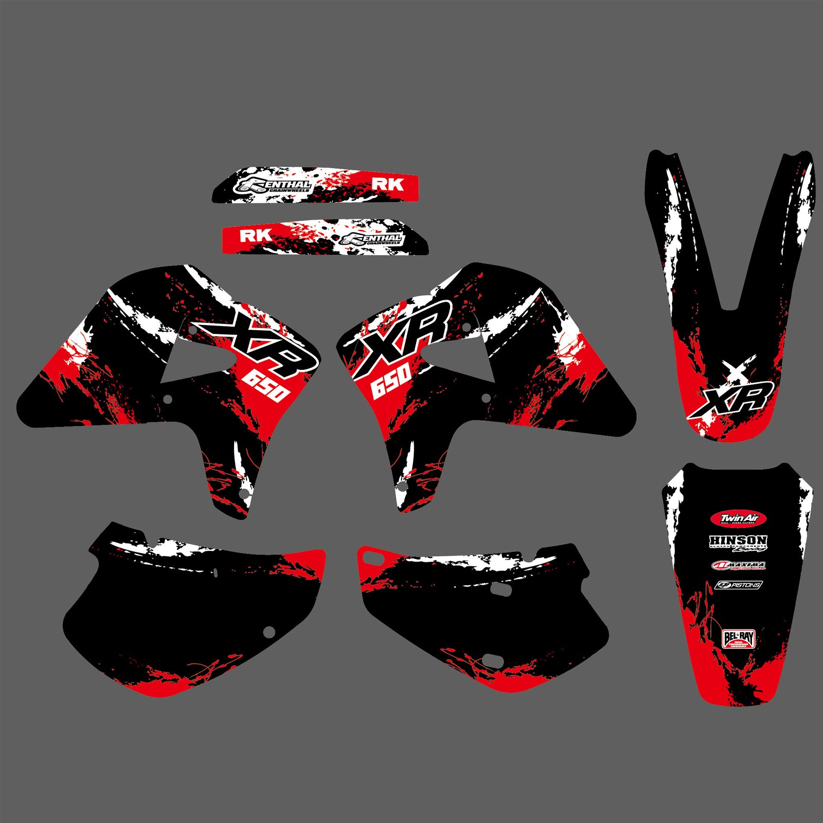 Team Graphics Decals Stickers For Honda XR650R 2000-2008
