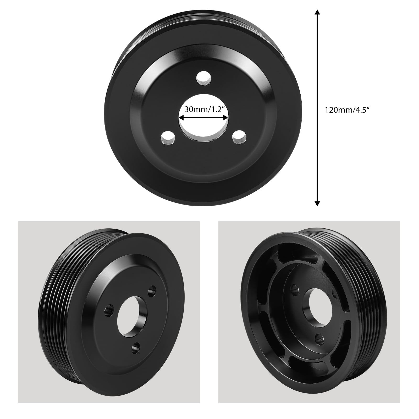 Heavy Duty Power Steering Pulley Belt Protection For BMW E82 E88 E91 E92 135i 335i N54 3.0L