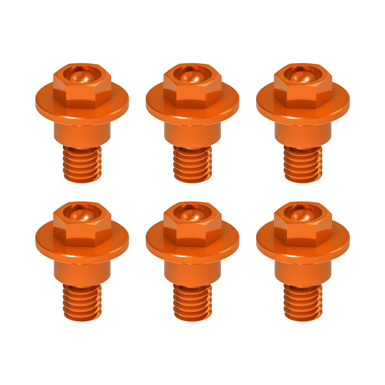 6 X Fork Guard Bolts For KTM 125-530 SX/XC-F/EXC/XC-W/XCF-W 2000-2022 Husqvarna 701 Enduro 2016-2022