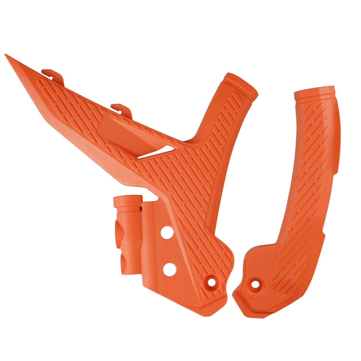 NICECNC Aluminum Front Brake Guard / Heel Protector For KTM 125-500 (2016-2025) - Orange/Black