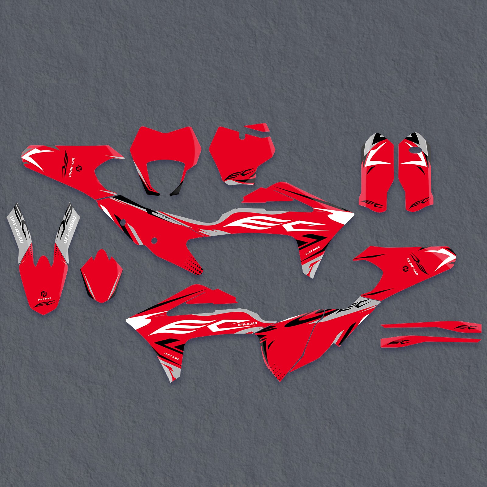 Full Graphics Decals Stickers Set For GAS GAS EC Enduro 2021-2023
