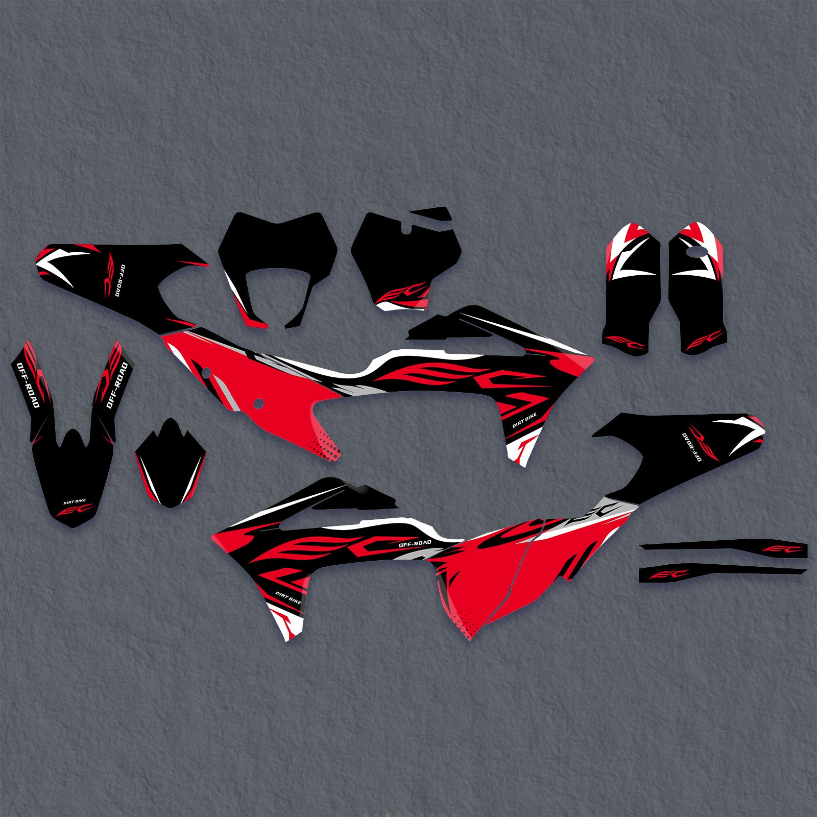 Full Graphics Decals Stickers Set For GAS GAS EC Enduro 2021-2023