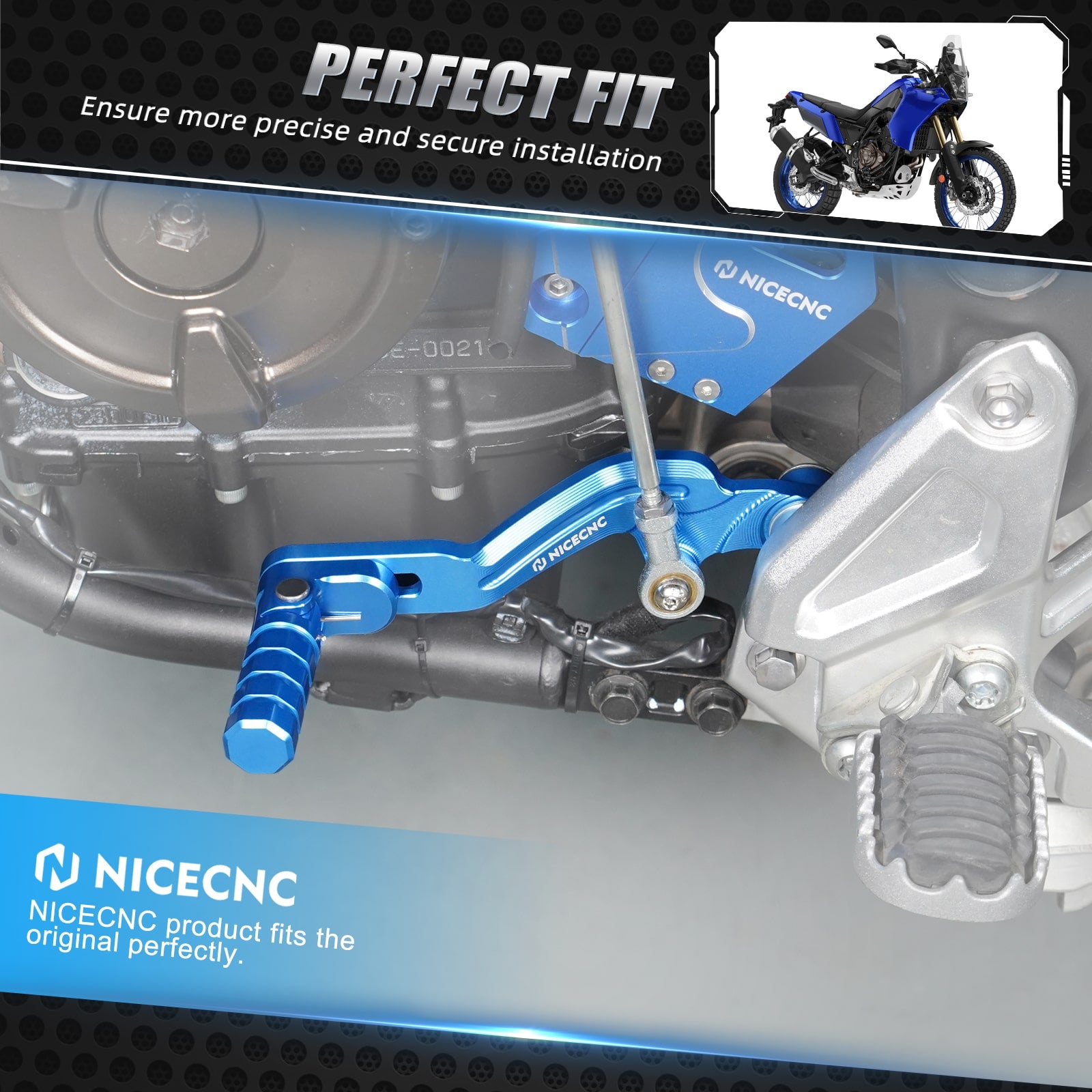 Lengthened Enlarged Foot Pegs 6061 Aluminum  For YAMAHA TENERE 700  XTZ 700 2019-2025