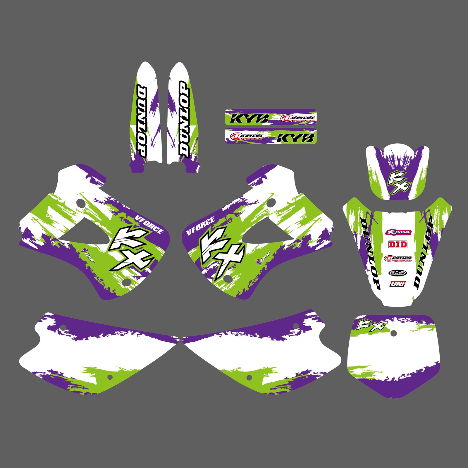 Graphics Kit For Kawasaki KX85 KX100 1998-2012 Decals Stickers