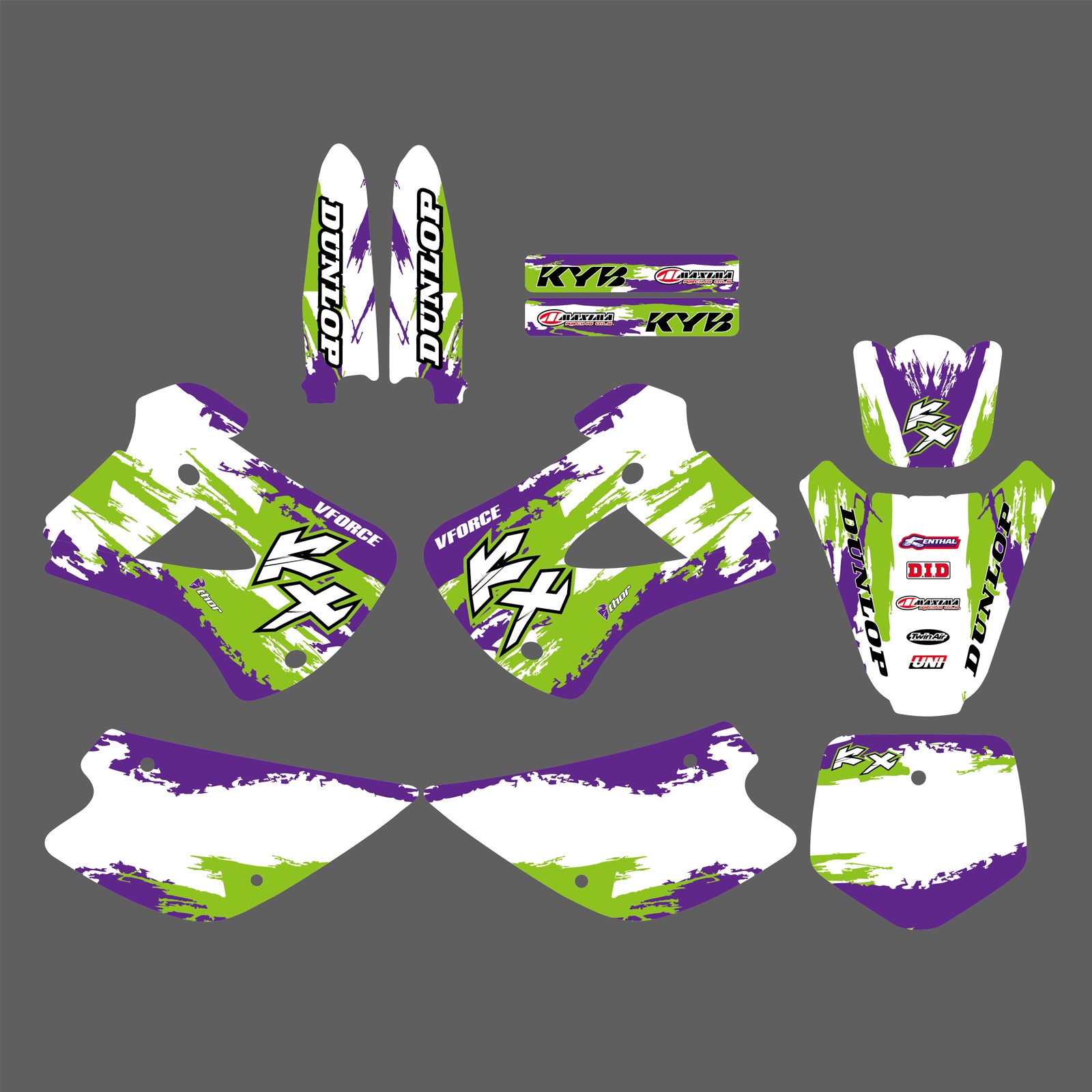 Graphics Kit For KAWASAKI KX85/KX100 2001-2013 Decals Stickers