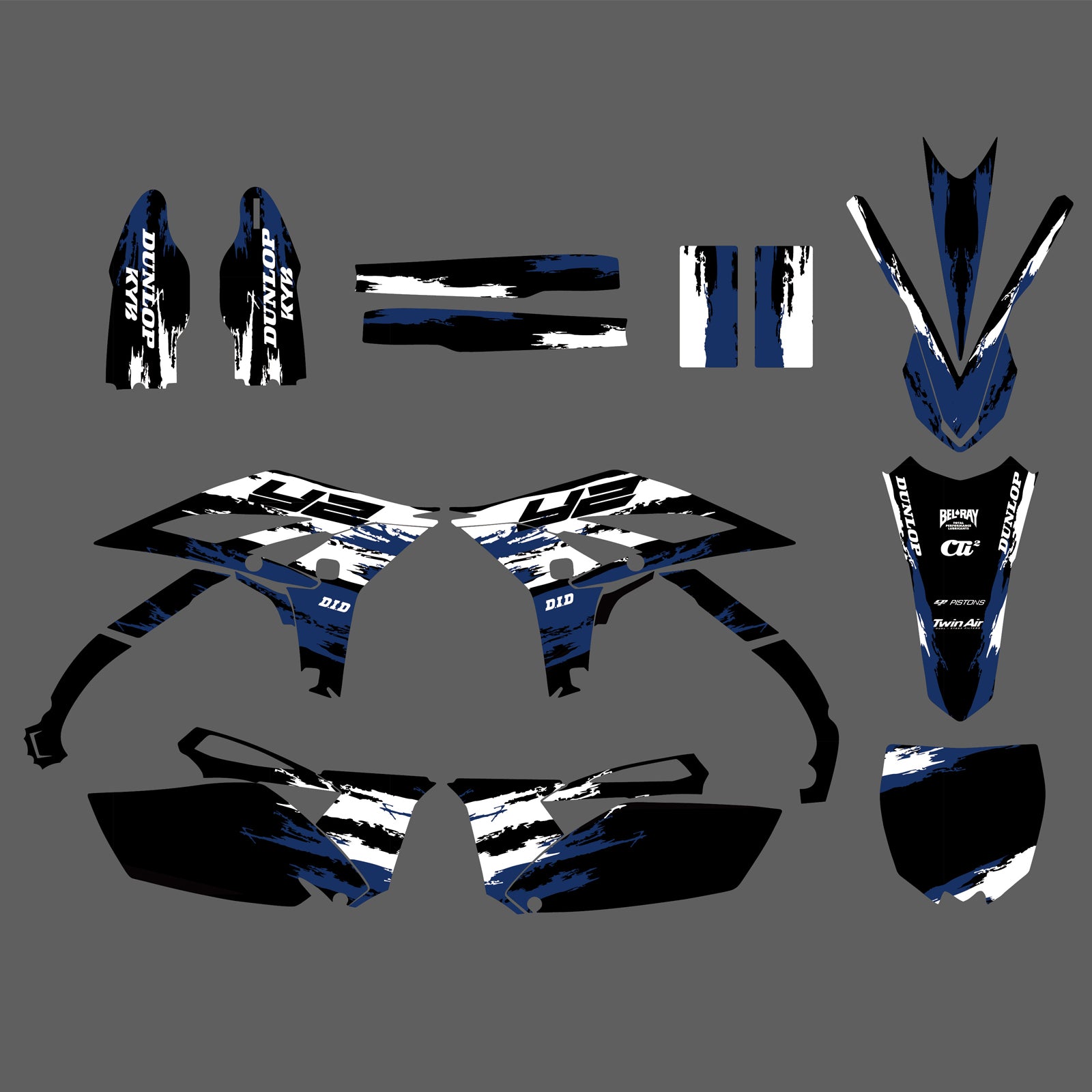 Team Decals Stickers Graphics Kit For YAMAHA YZF250	2010-2013