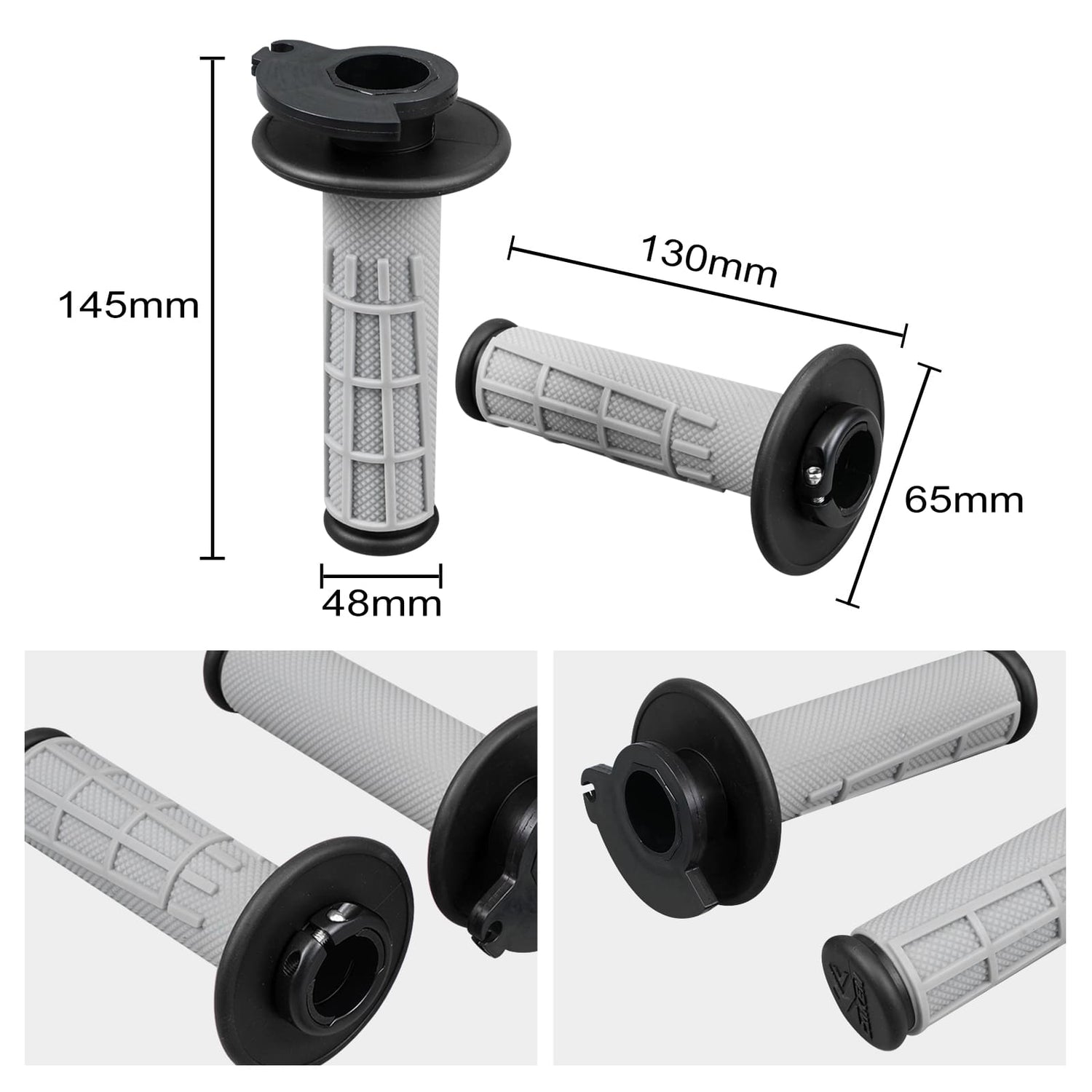 Motorcycle Handle Bar Lockon Hand Grips Set For KTM 125500