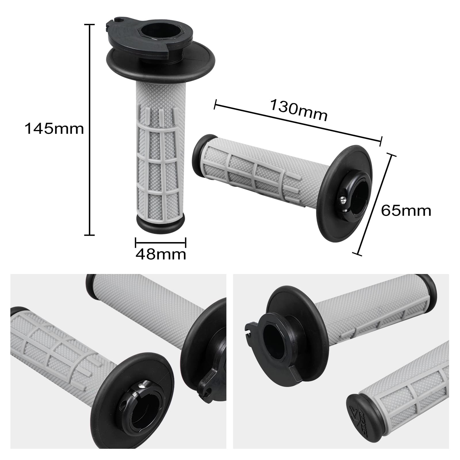 Handle Bar Lock-on Hand Grips Set for KTM 125-500