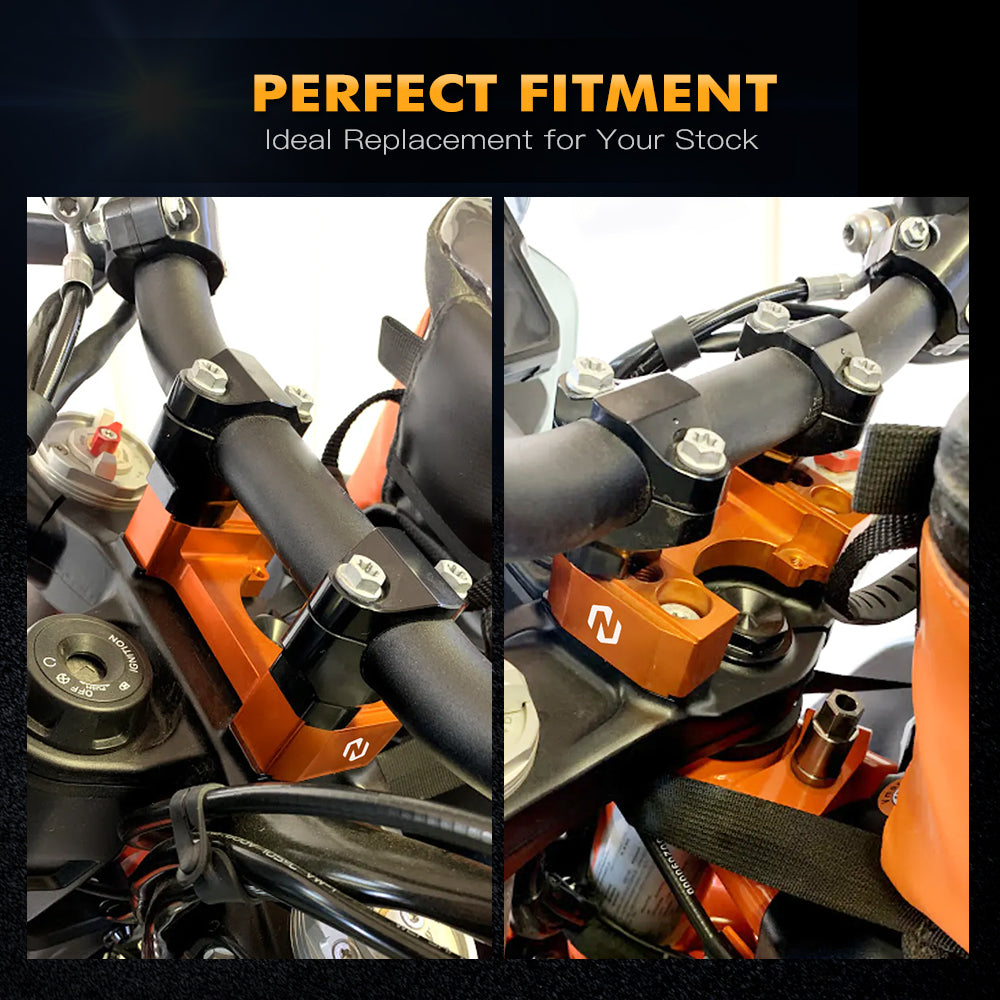 Steering Damper Bracket 1" Handlebar Risers Kit For KTM 790 890 Adventure R 2019-2024