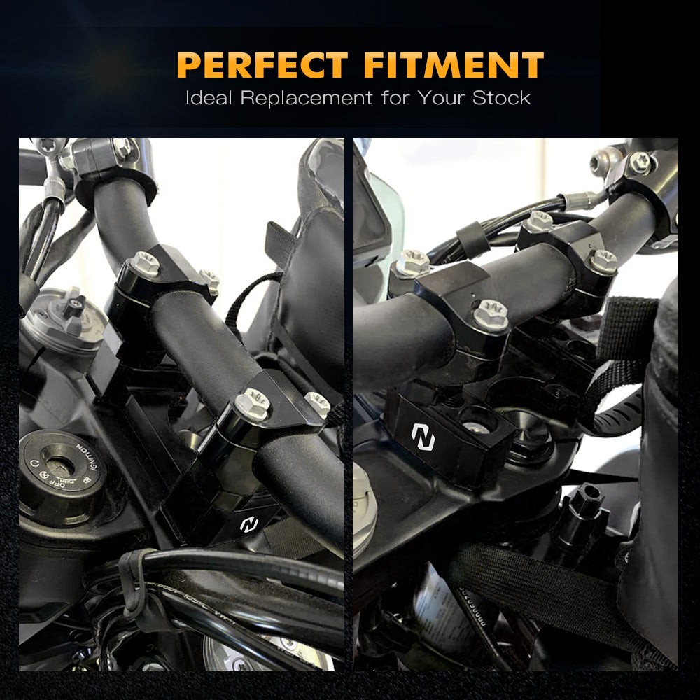 Steering Damper Bracket 1" Handlebar Risers Kit For KTM 790 890 Adventure R 2019-2024