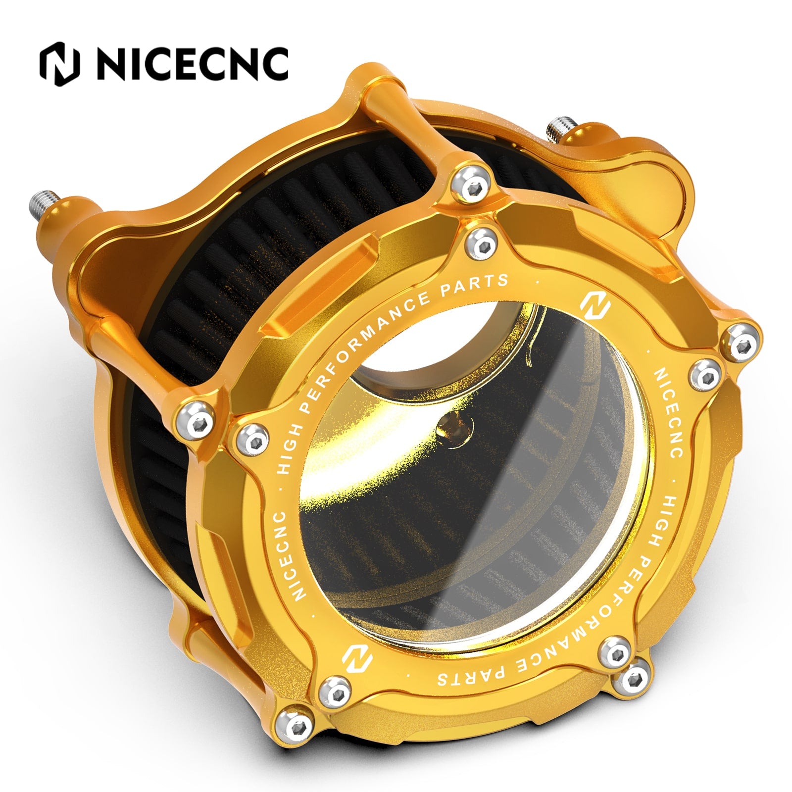 Full Clear M8 LED Air Filter Intake Cleaner For Harley Street Glide Road King Ultra Limited