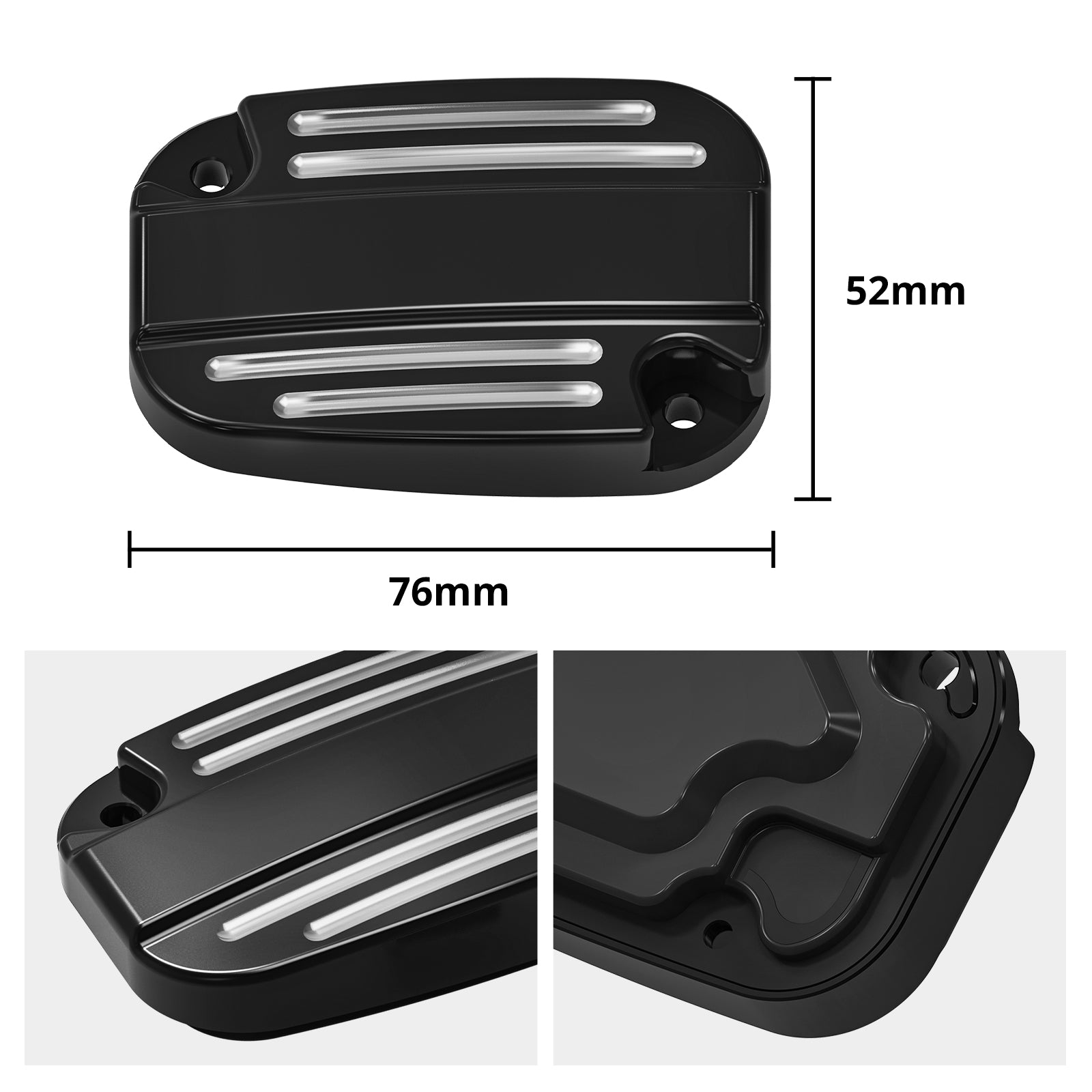 Front Clutch & Brake Master Cylinder Cover Cap Reservoir Cover with Gaskets For Harley Davidson Road Glide Street Glide Road King