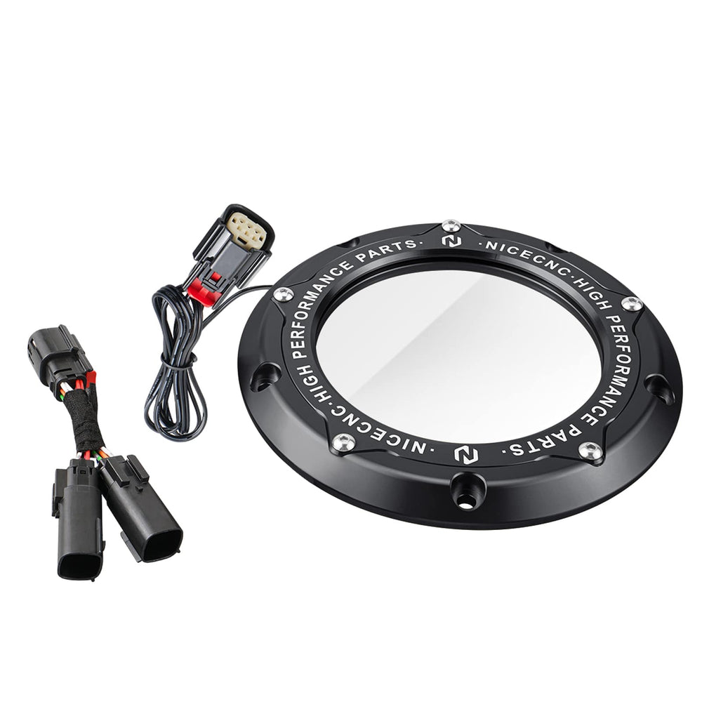 Clear Derby Cover for Harley Touring Models LED Strip Light