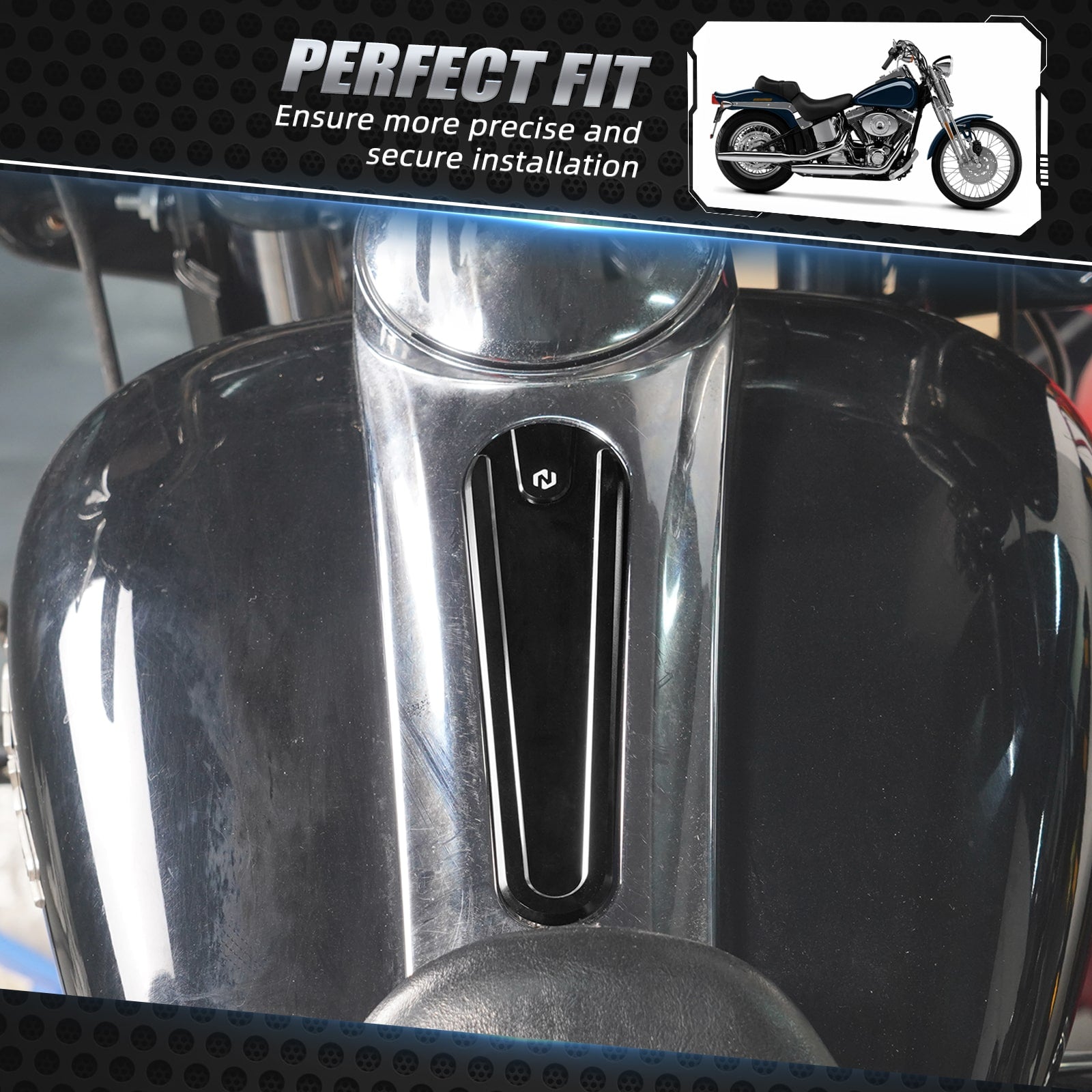 Console Insert Cover Gas Tank Dash Insert Panel For Harley Street Glide FLHX 2017-2023