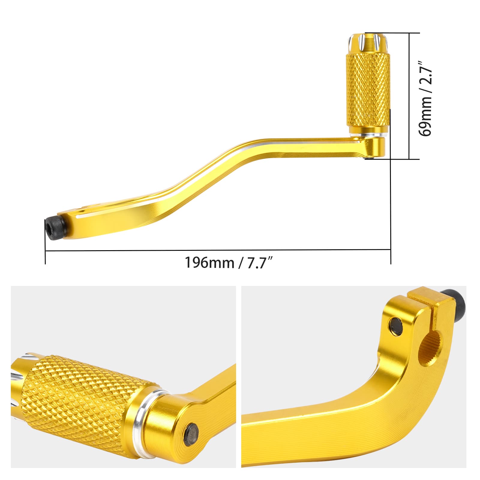 Gear Shift Lever with Peg For Harley Dyna Street Bob Super Glide Fat Bob Low Rider