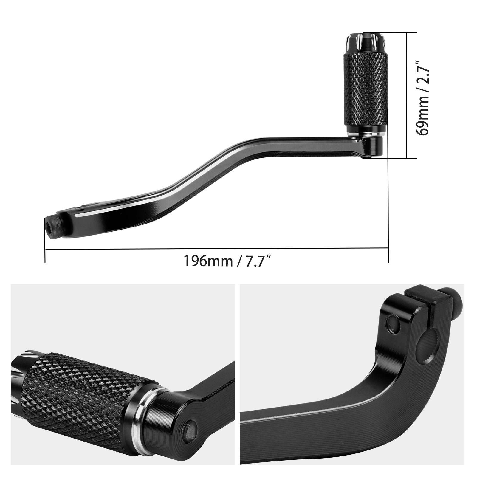 Gear Shift Lever with Peg For Harley Dyna Street Bob Super Glide Fat Bob Low Rider