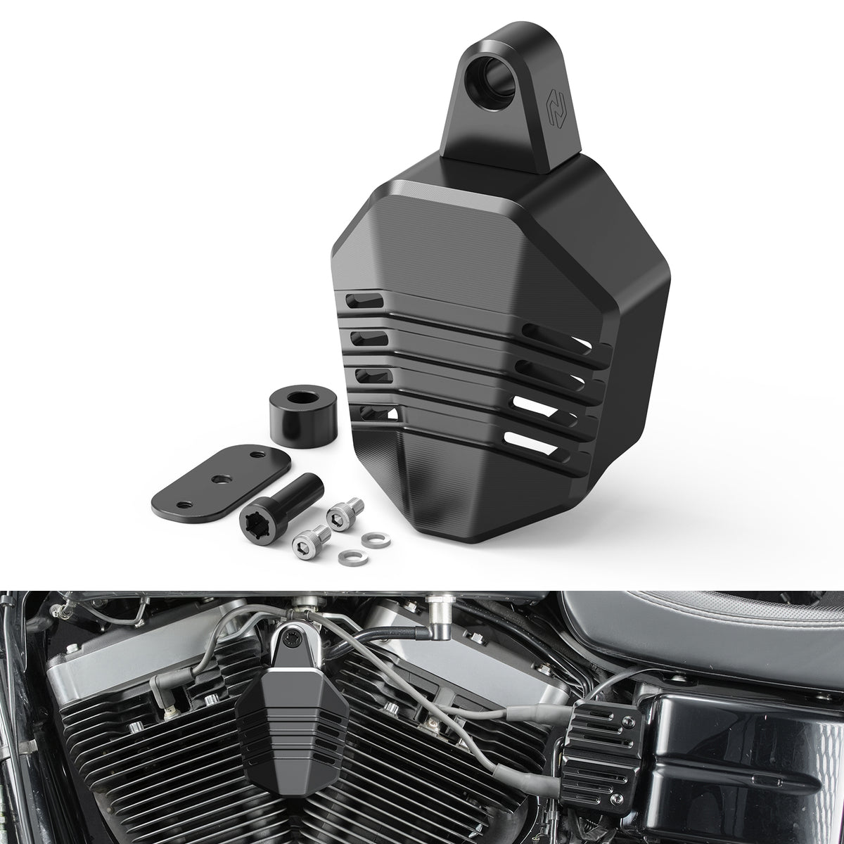 Horn Cover For Harley Dyna Street Bob Low Rider Twin Cam Models 2006–2017