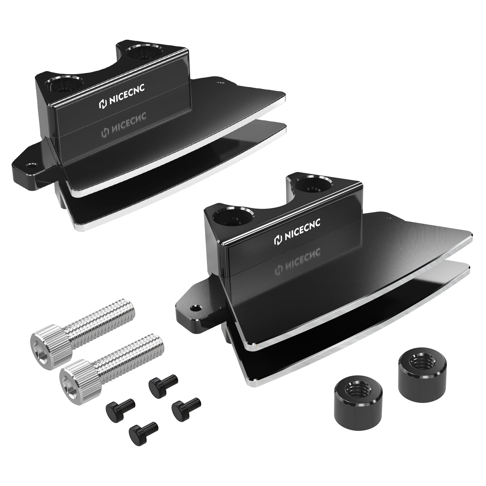 Upgraded M8 Finned Spark Plug Head Bolt Covers For Harley Road King Street Glide